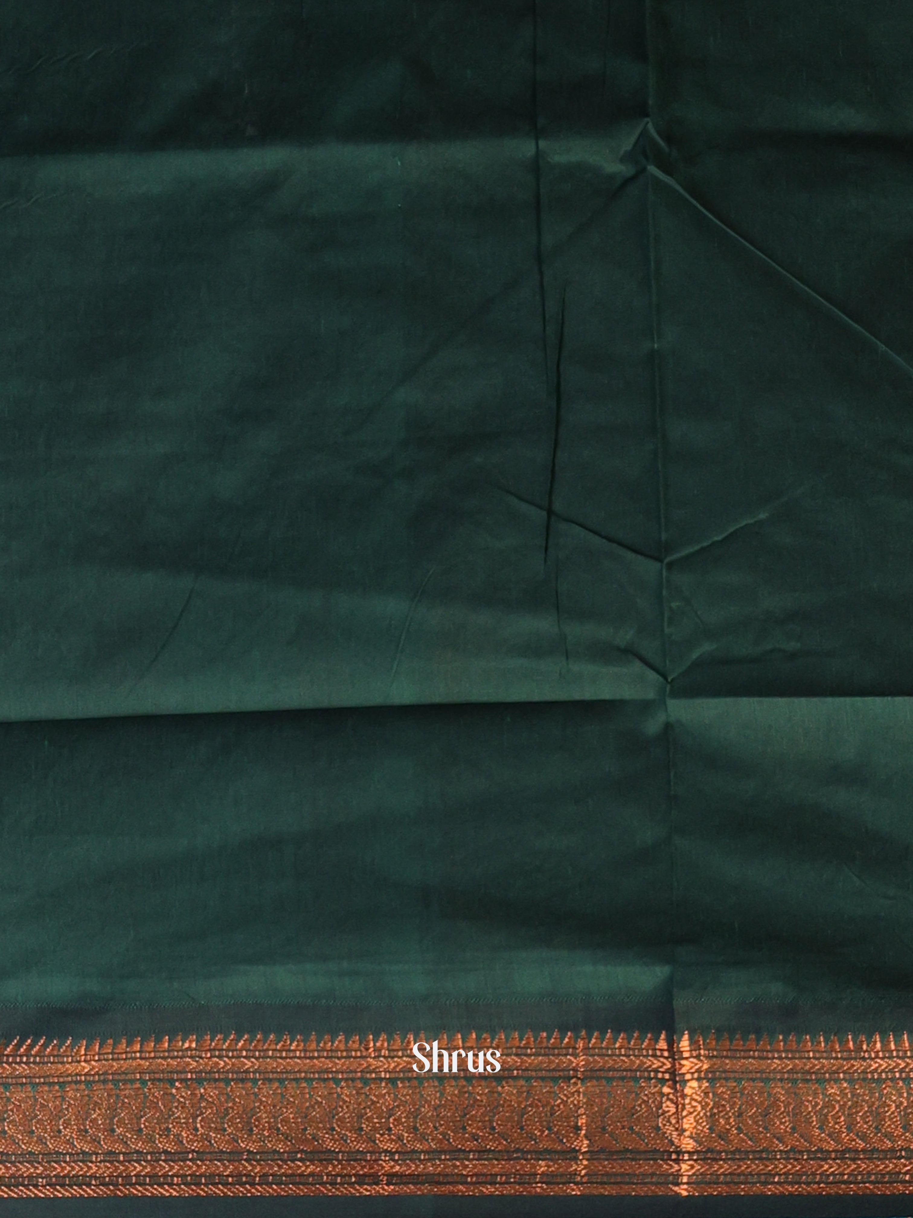 Orange & Green - Kalyani Cotton Saree - Shop on Shrus.com