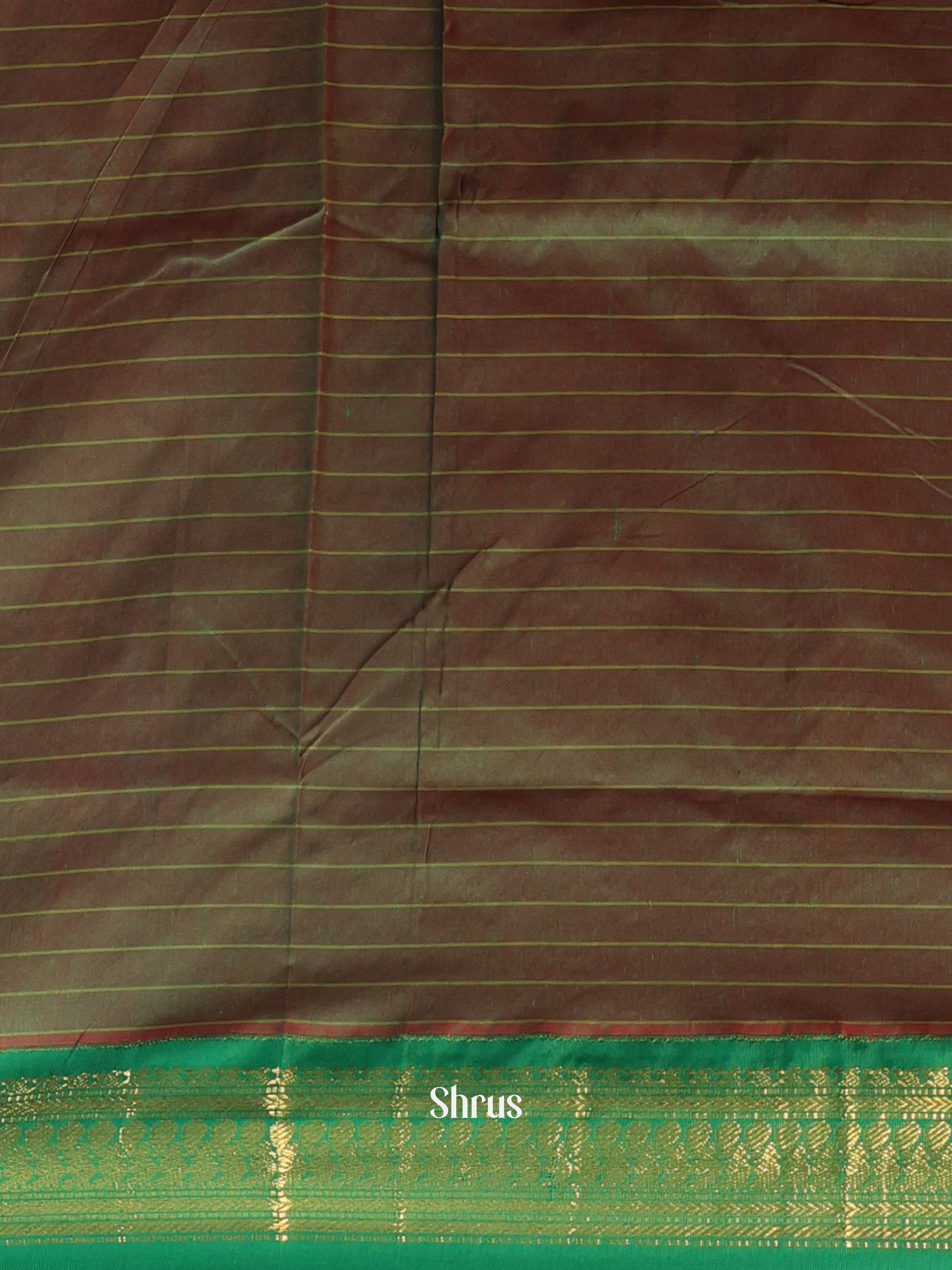 Red & Green - Kalyani Cotton Saree - Shop on Shrus.com