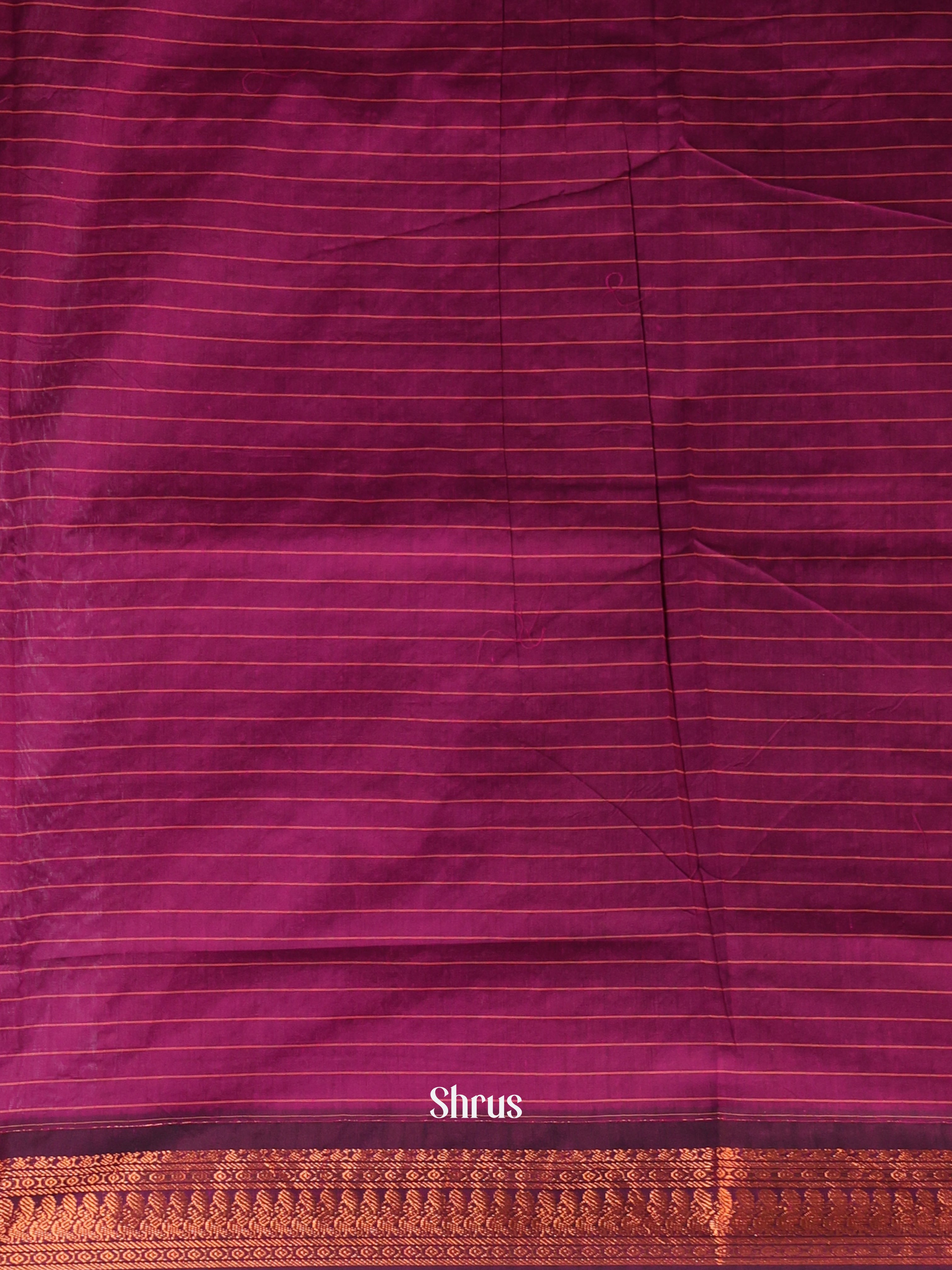 Green & Majenta - Kalyani Cotton Saree - Shop on Shrus.com