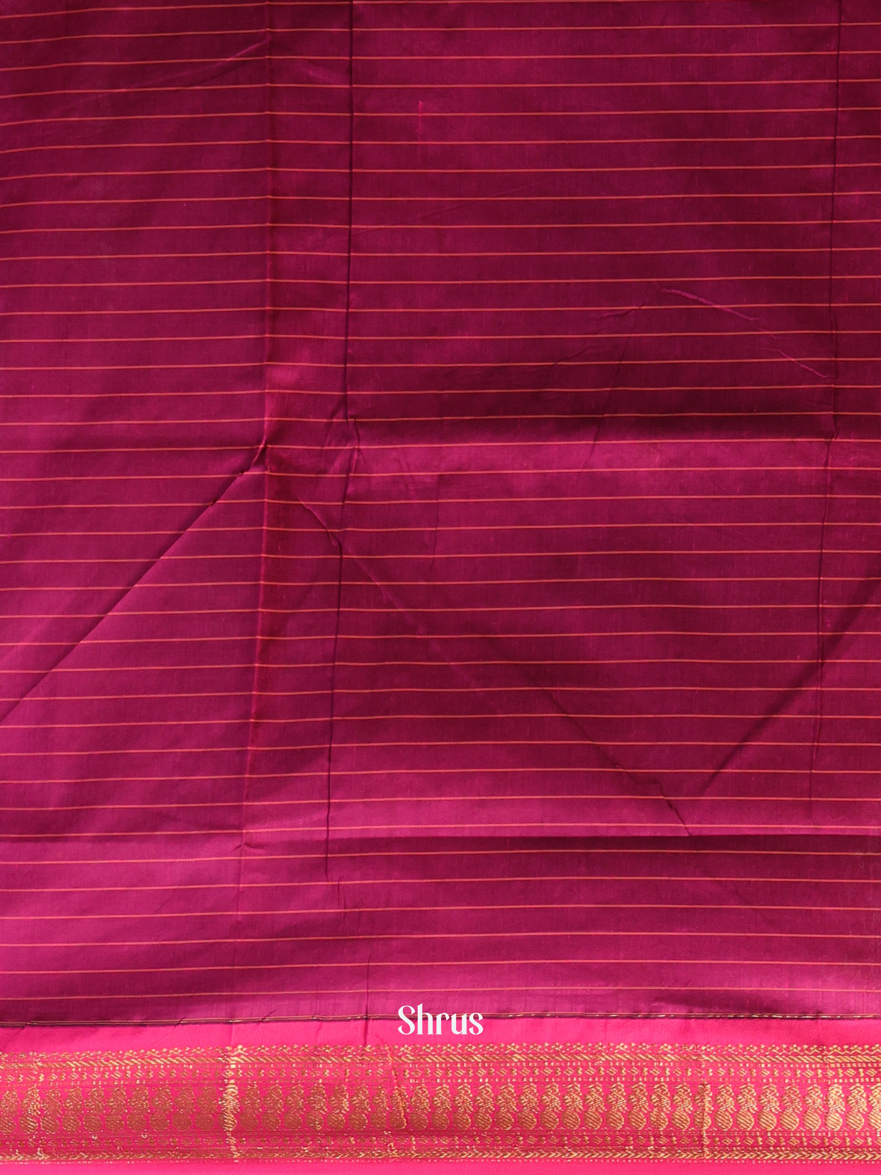 Violet & Pink - Kalyani Cotton Saree - Shop on Shrus.com