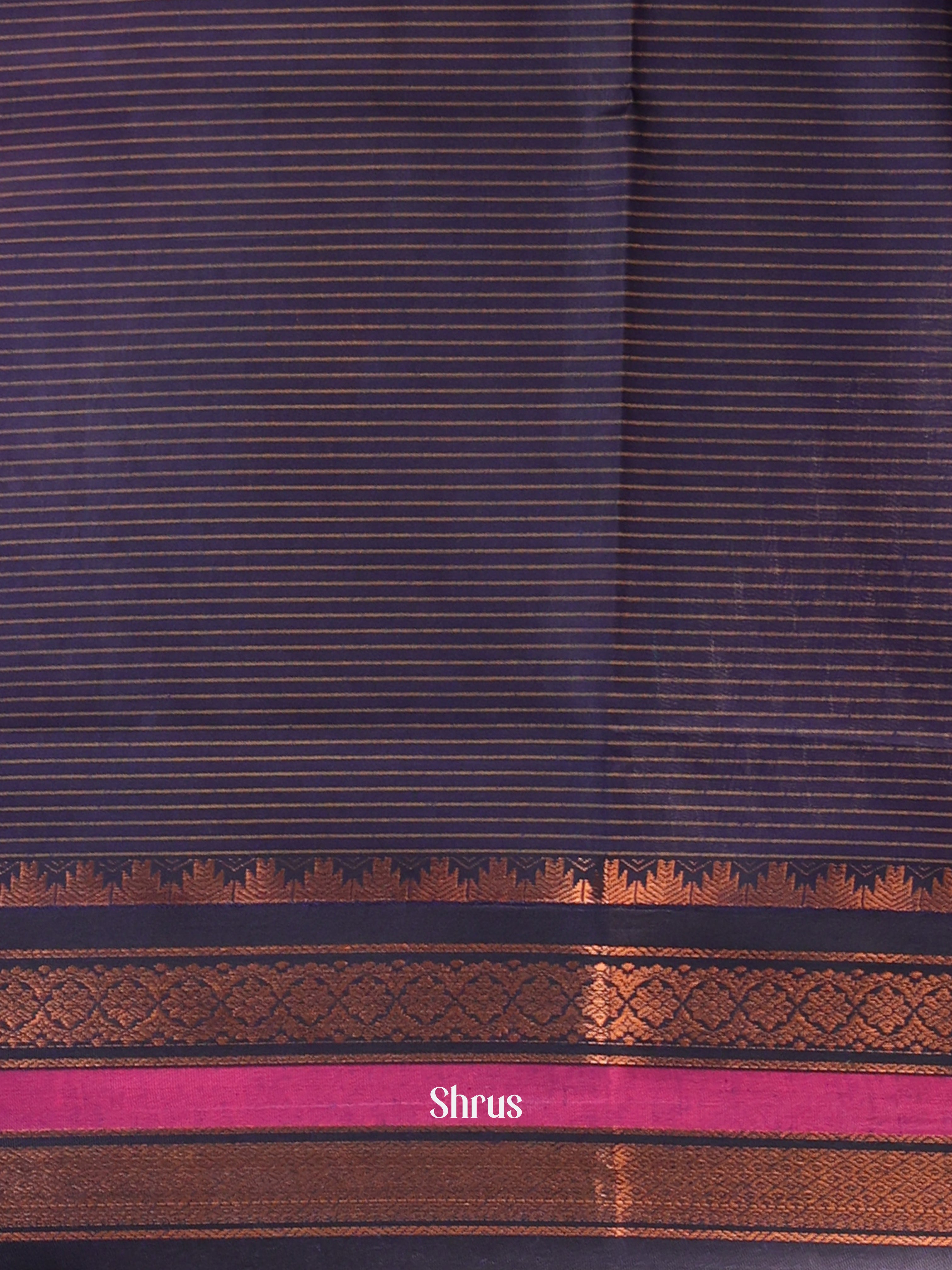 Purple & Violet - Kalyani Cotton Saree - Shop on Shrus.com