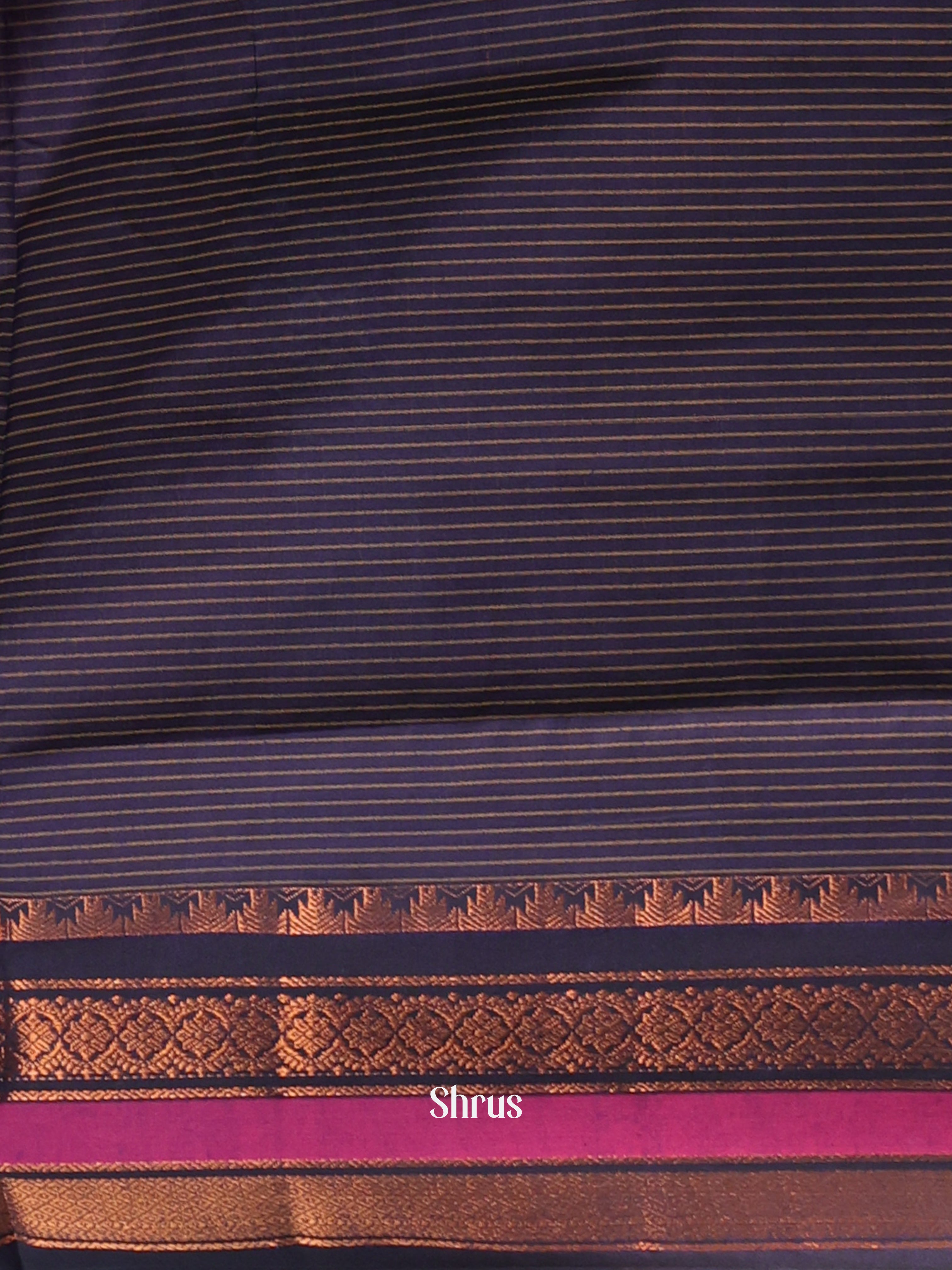 Purple & Violet - Kalyani Cotton Saree - Shop on Shrus.com