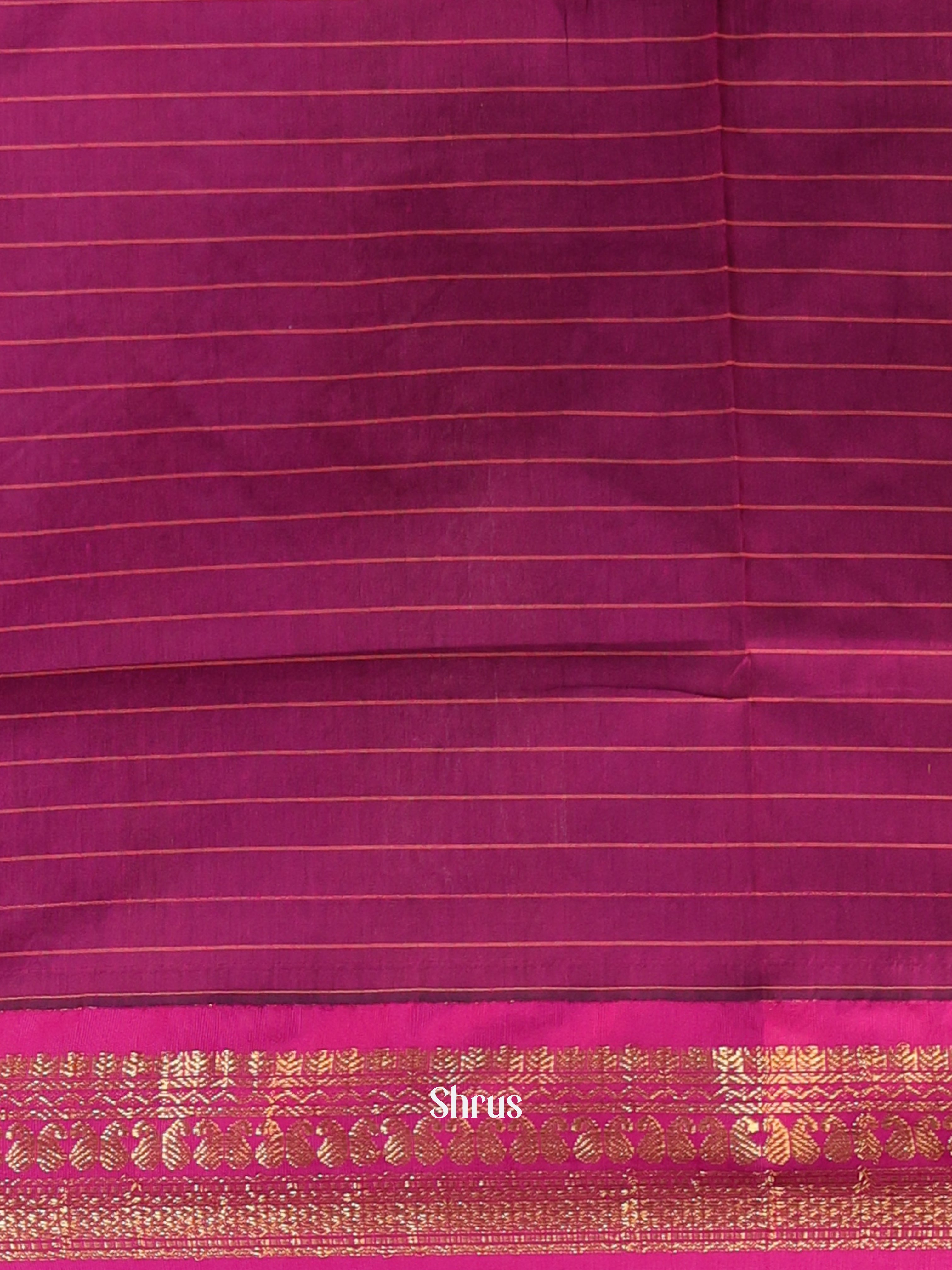 Green & Purple - Kalyani Cotton Saree - Shop on Shrus.com