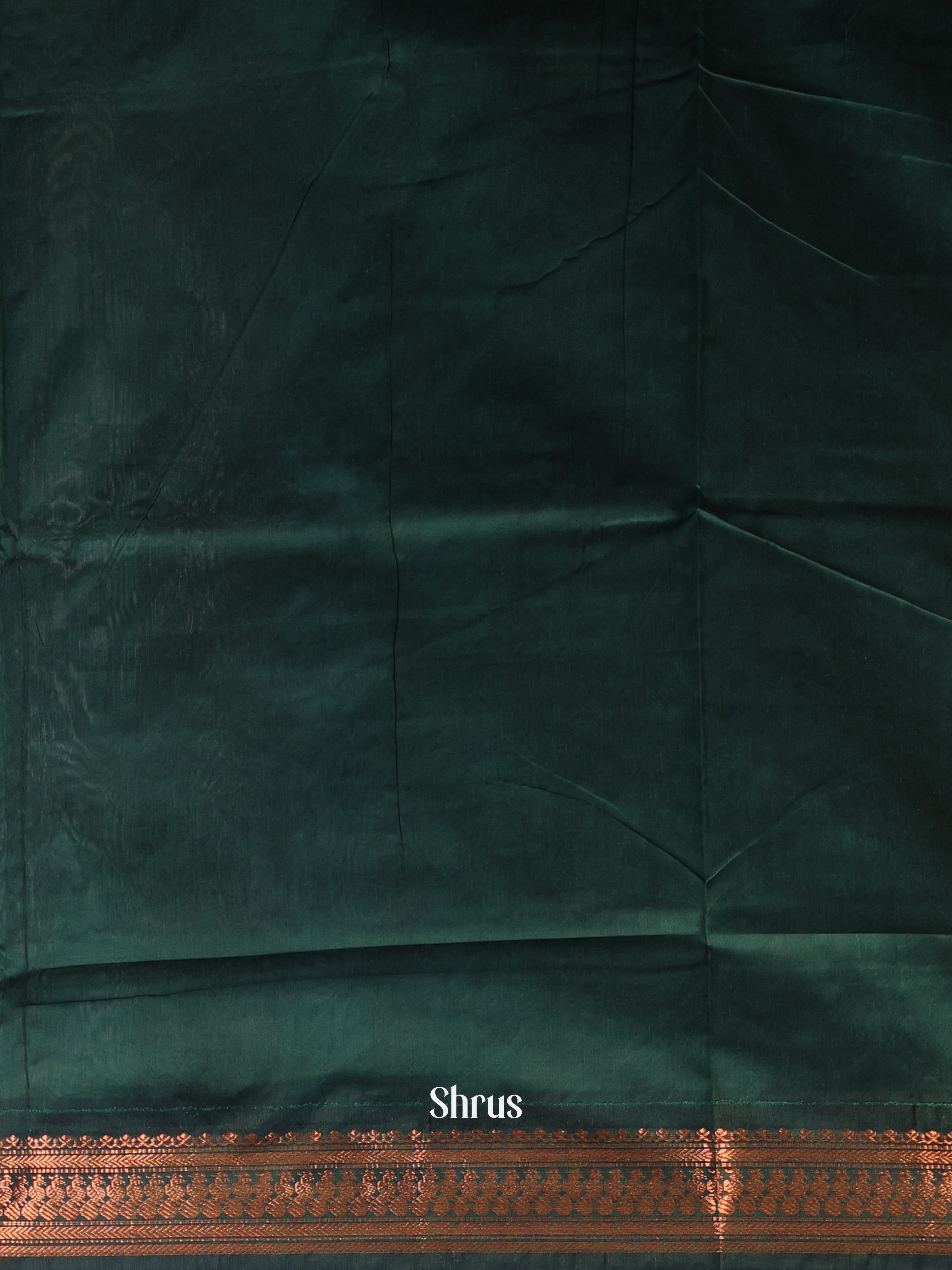 Orange & Green- Kalyani Cotton Saree - Shop on Shrus.com