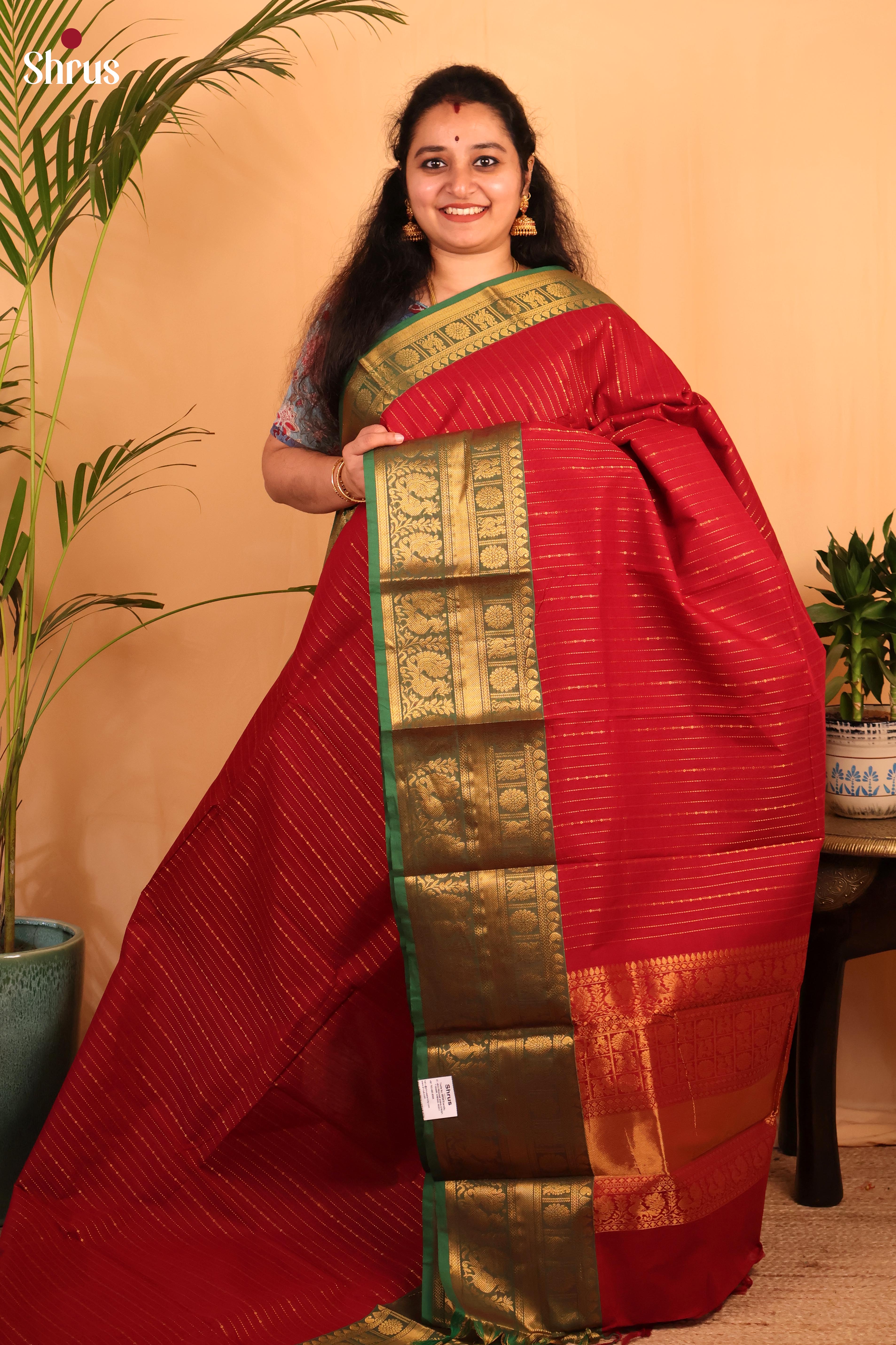 Red & Green - Chettinad Cotton - Shop on Shrus.com
