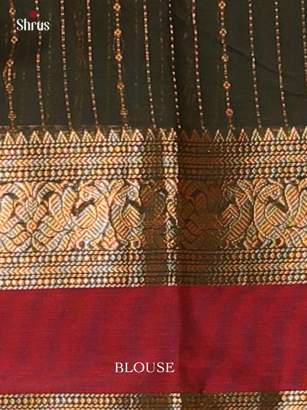Green & Red- Chettinad Cotton Saree - Shop on Shrus.com