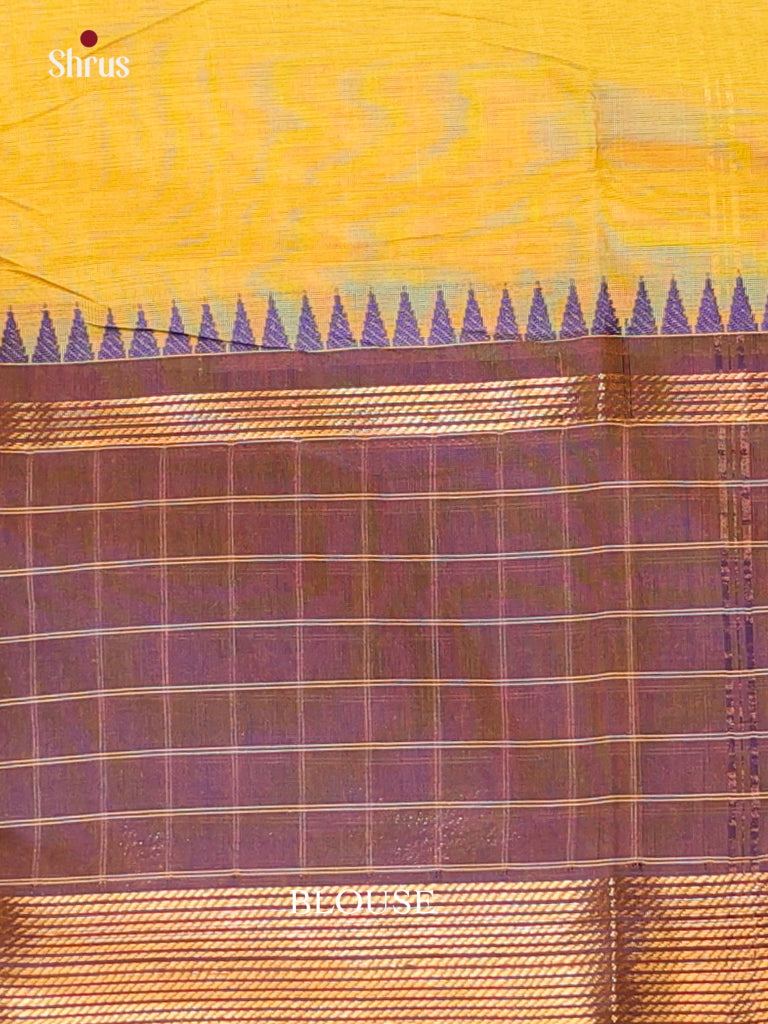 Mustard & Purple - Chettinad Cotton Saree - Shop on Shrus.com