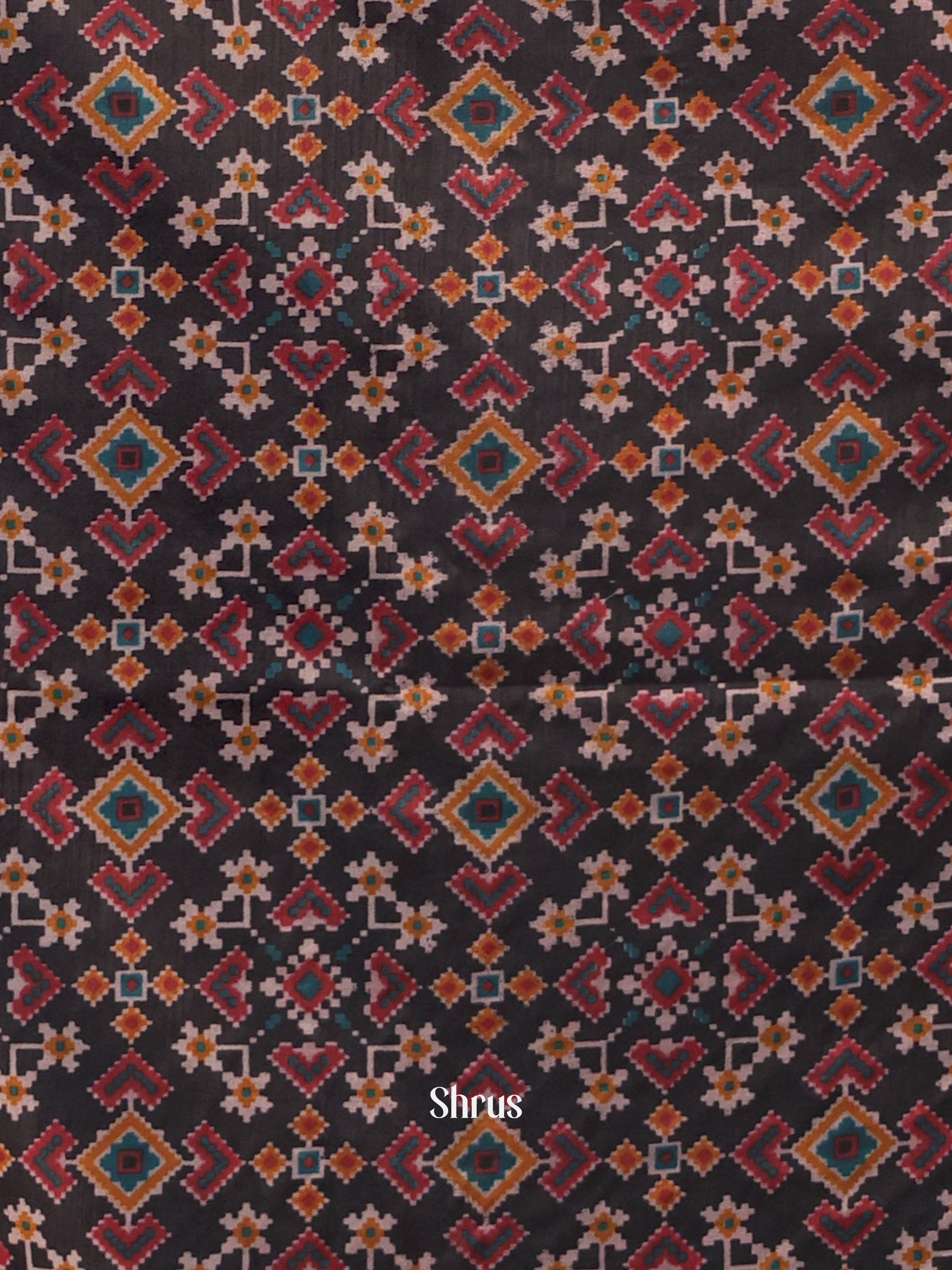 Black & Maroon - semi patola salwar - Shop on Shrus.com