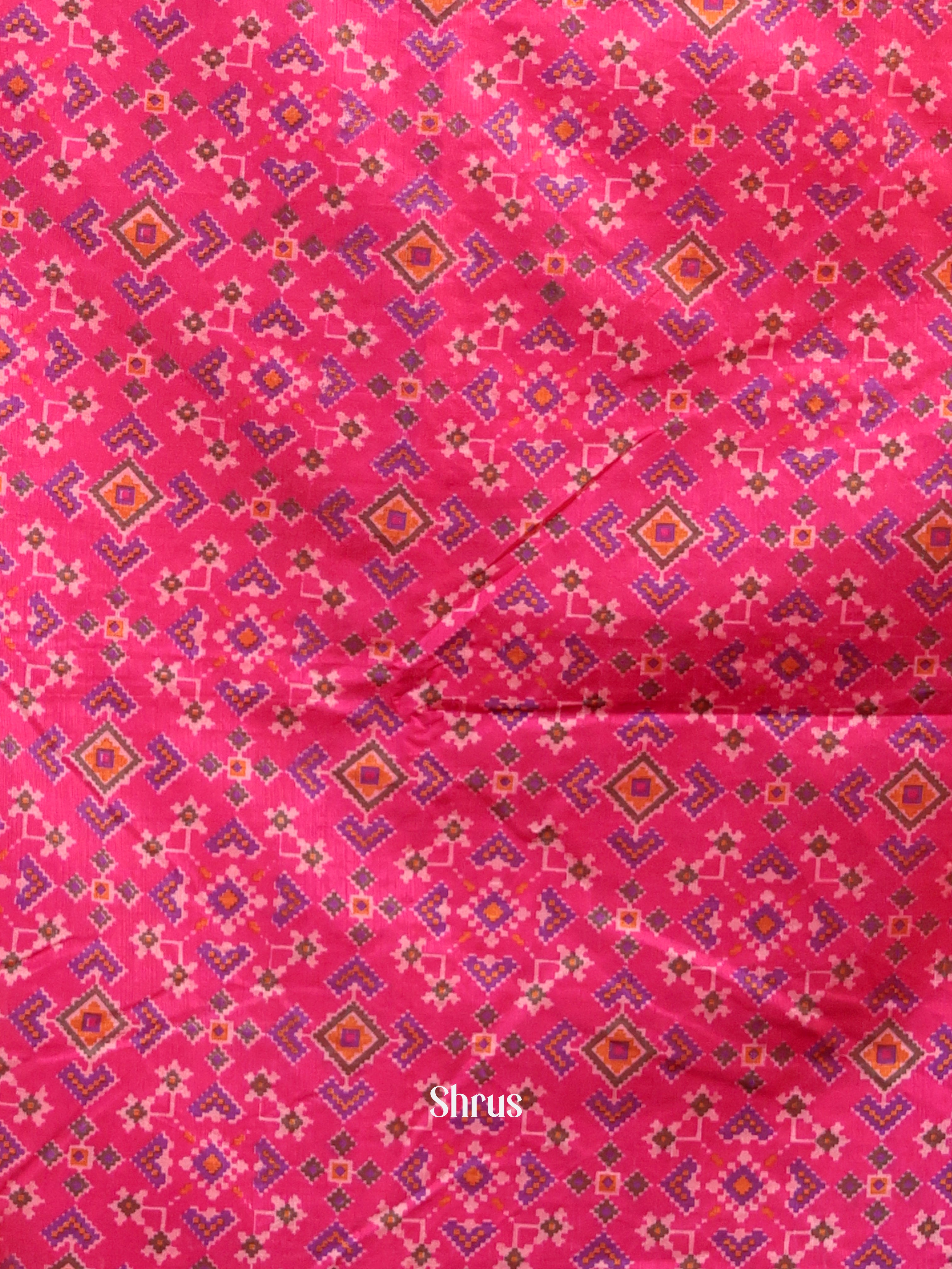 Pink & Purple - semi patola salwar - Shop on Shrus.com