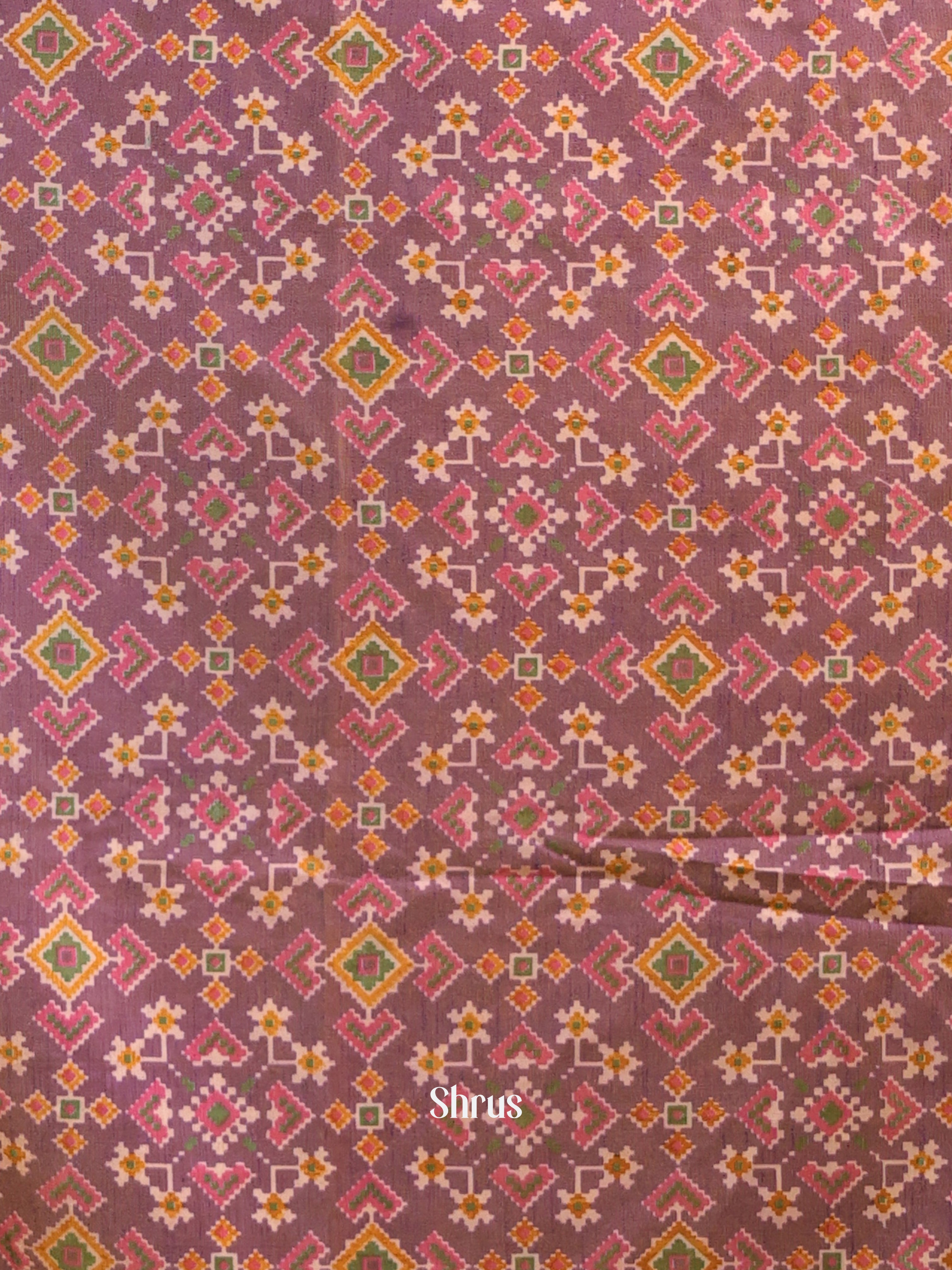 Purple & Pink - semi patola salwar - Shop on Shrus.com