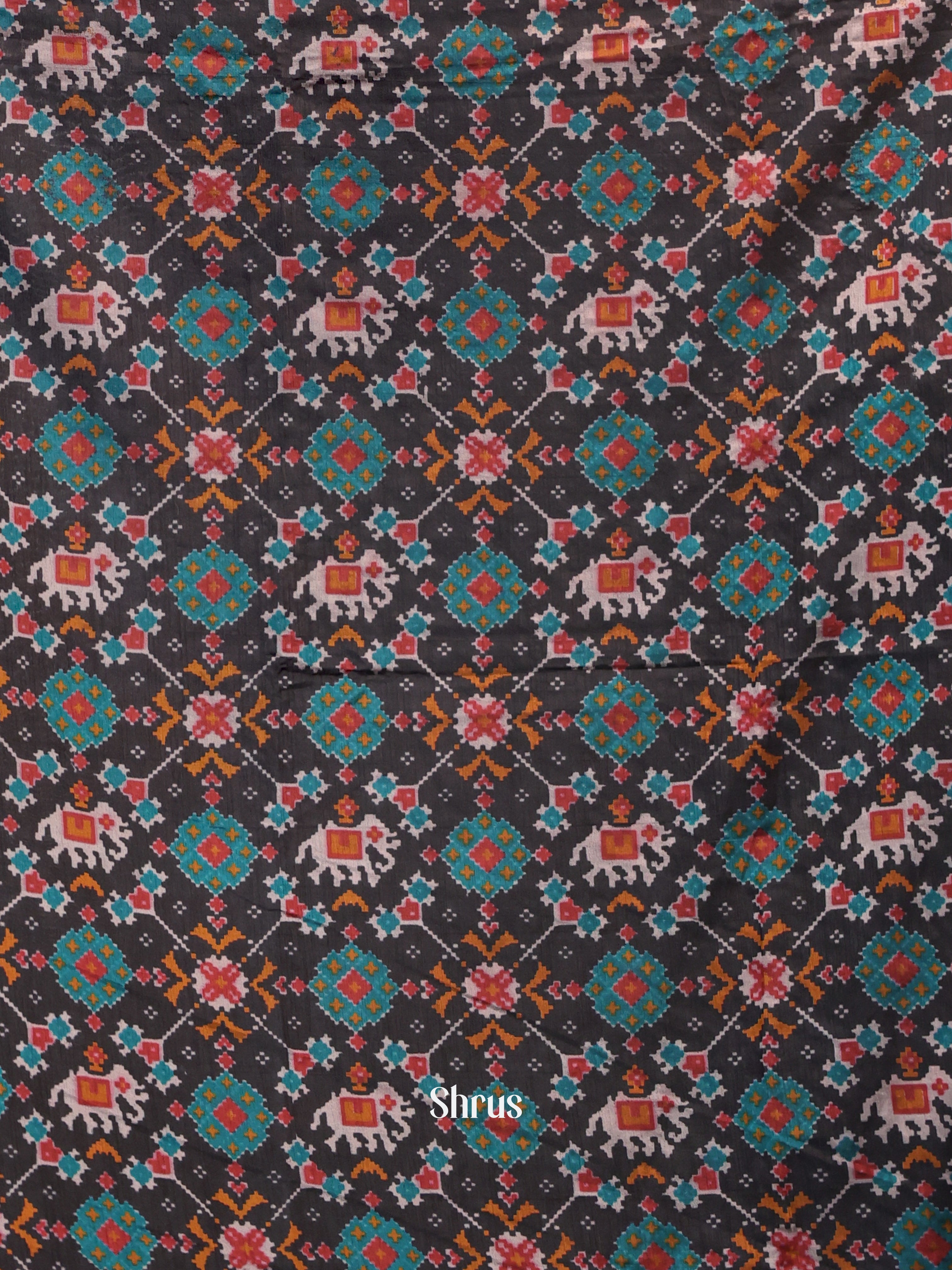 Black & Maroon - semi patola salwar - Shop on Shrus.com