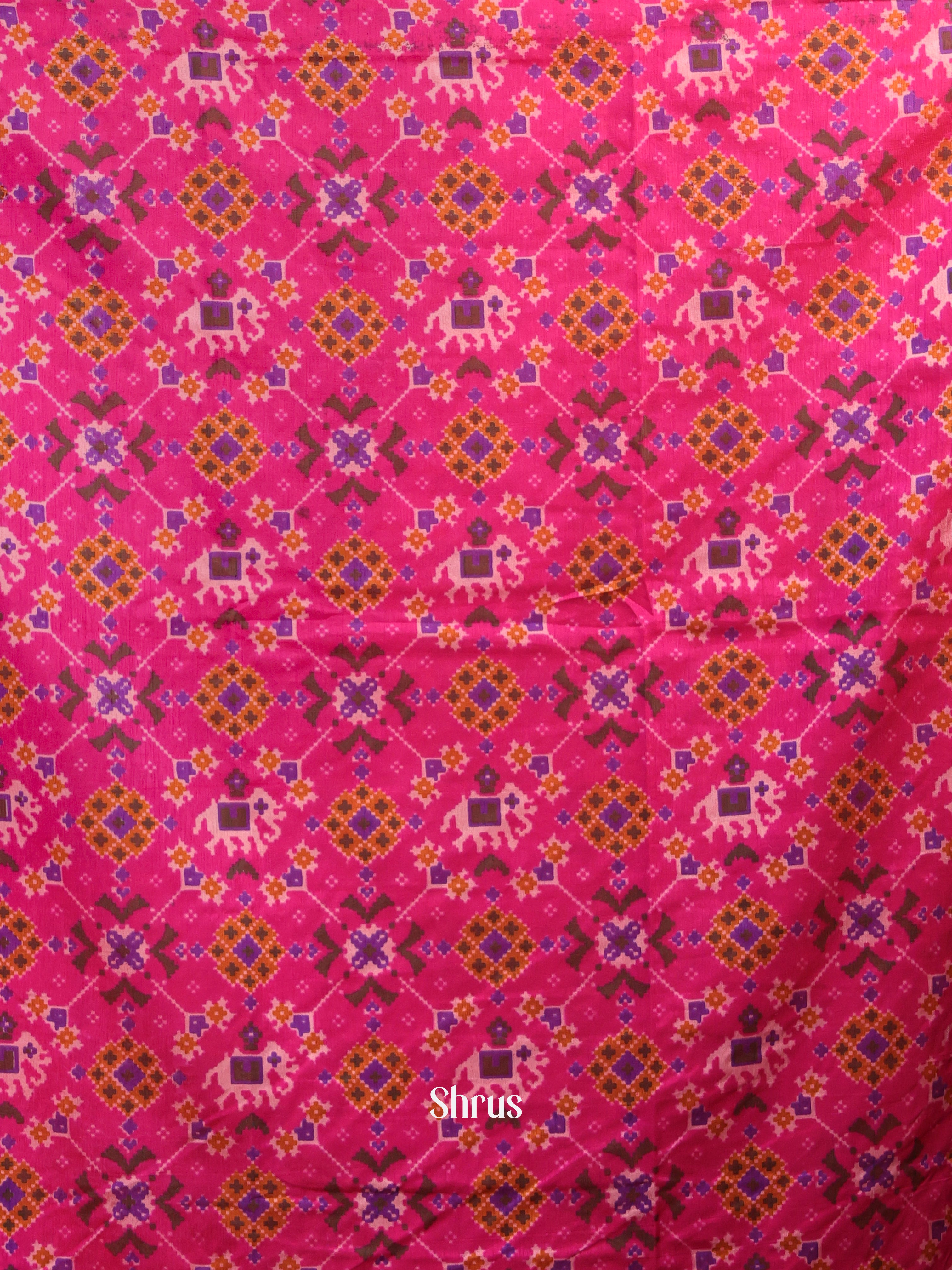 Pink & Purple- semi patola salwar - Shop on Shrus.com