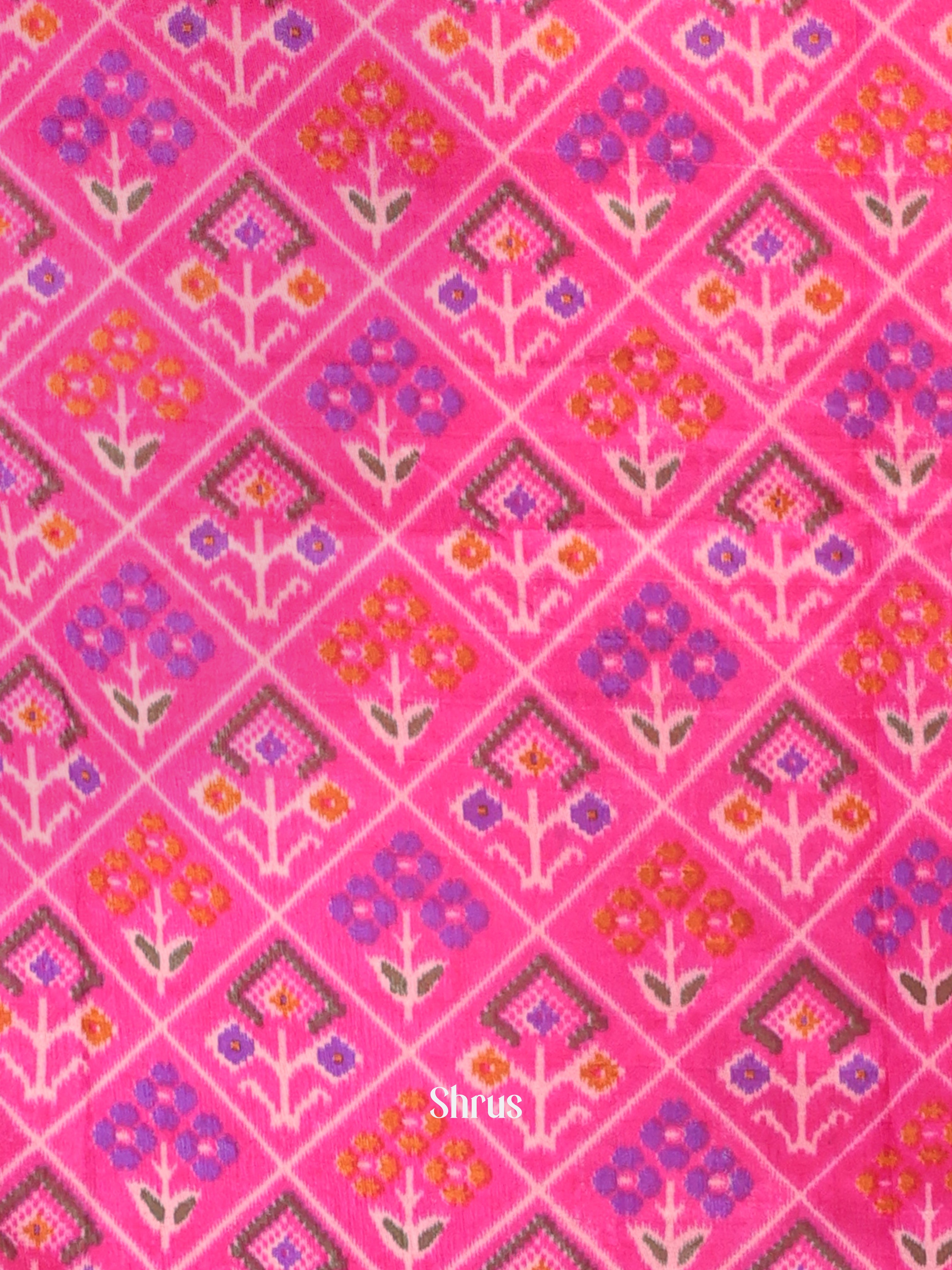 Pink & Purple - semi patola salwar - Shop on Shrus.com