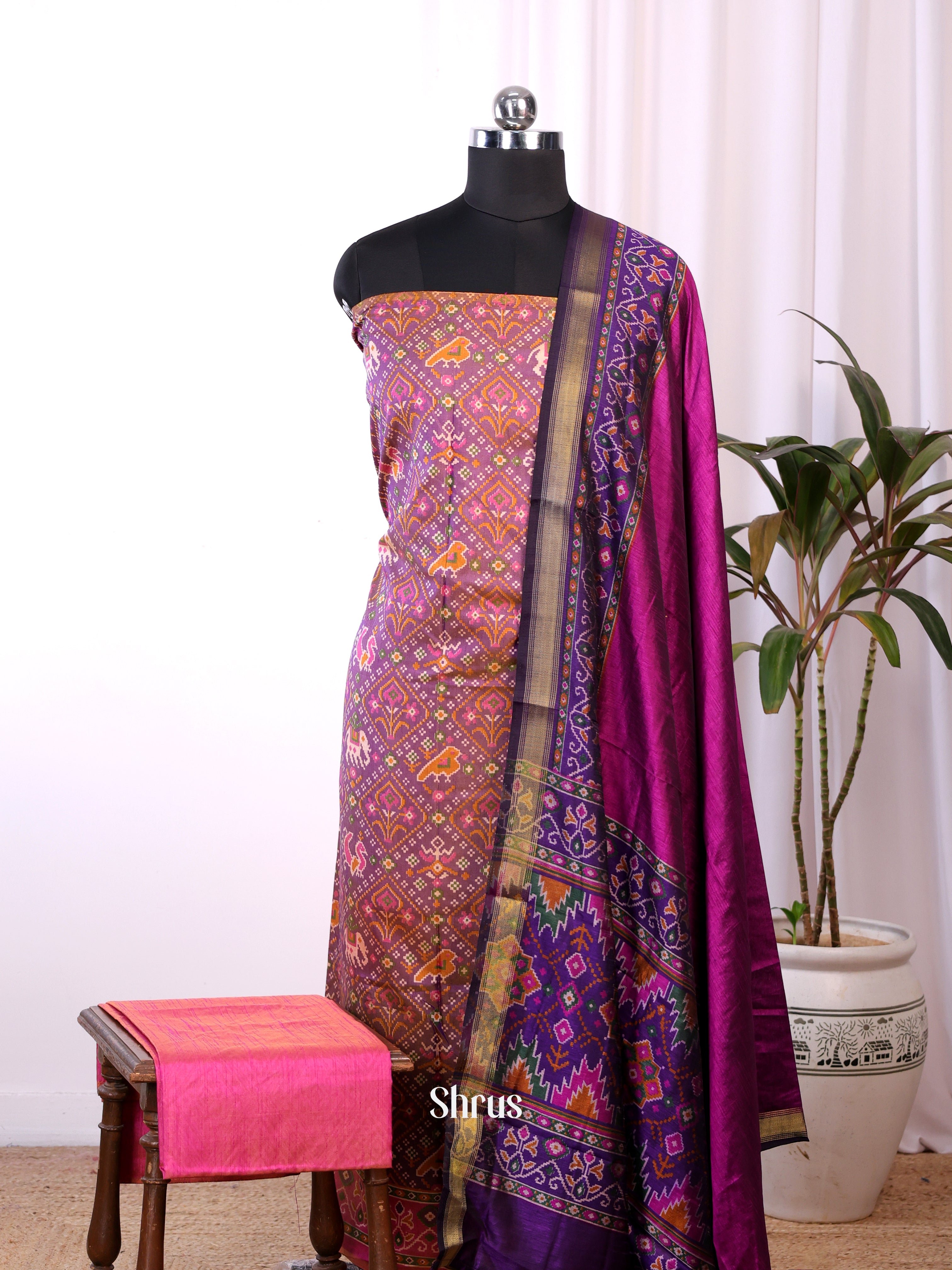 CKS14036 - semi patola salwar - Shop on Shrus.com