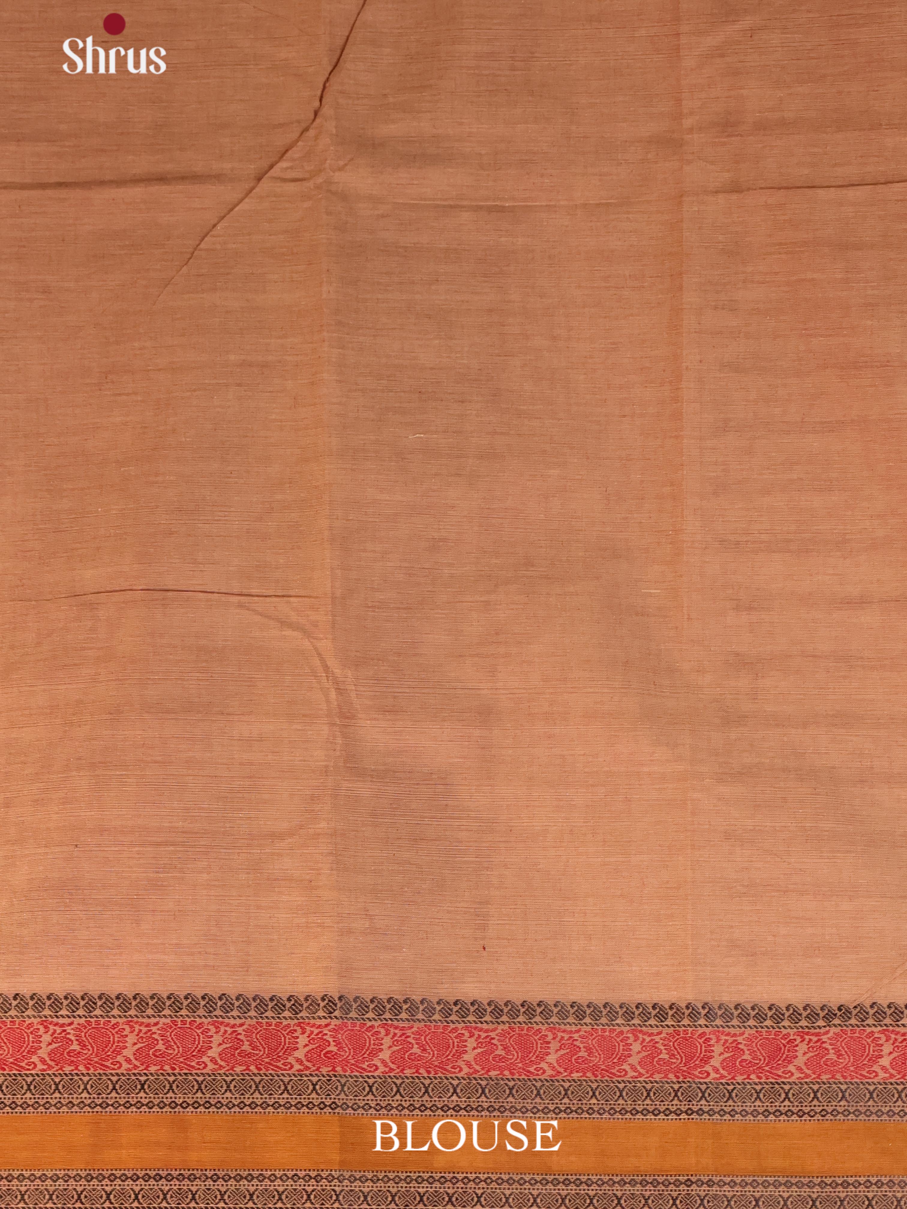 Lite Brown - Chettinad Cotton Saree - Shop on Shrus.com