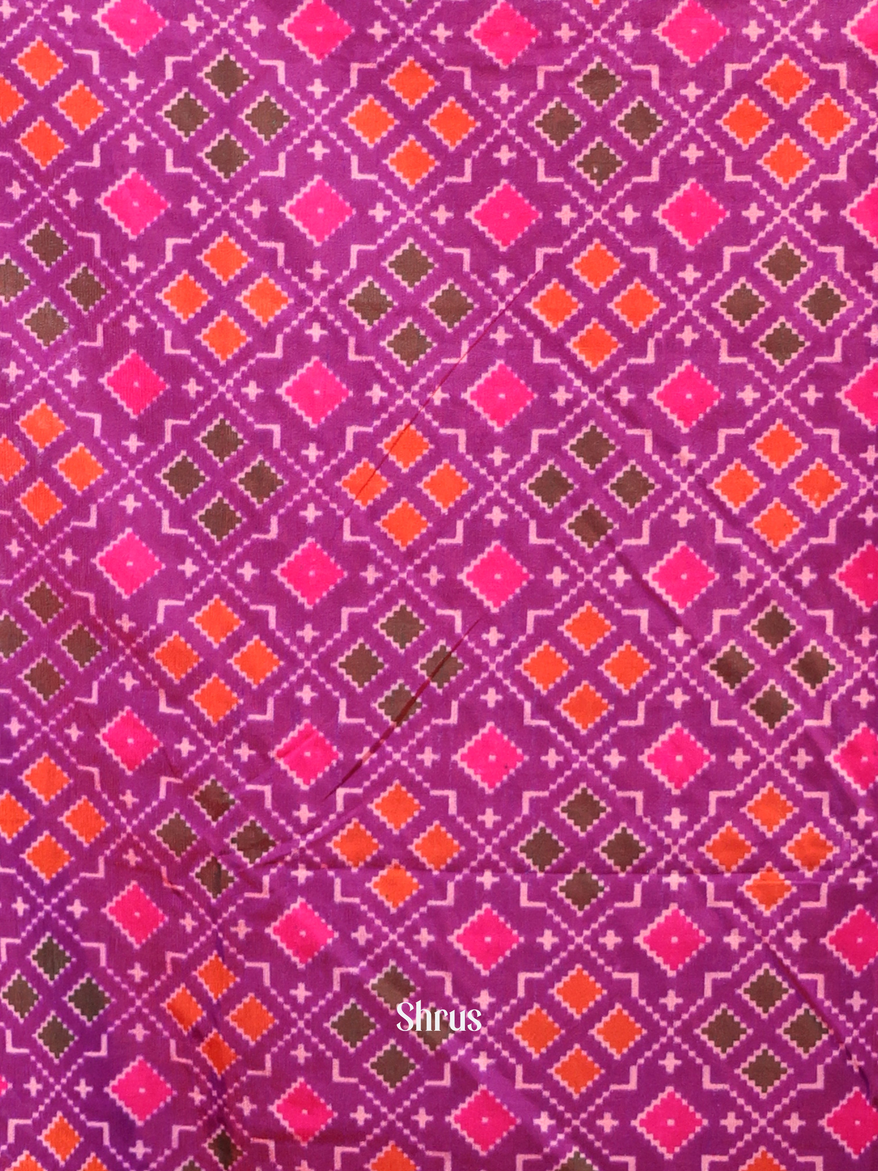 Pink & Purple - semi patola salwar - Shop on Shrus.com