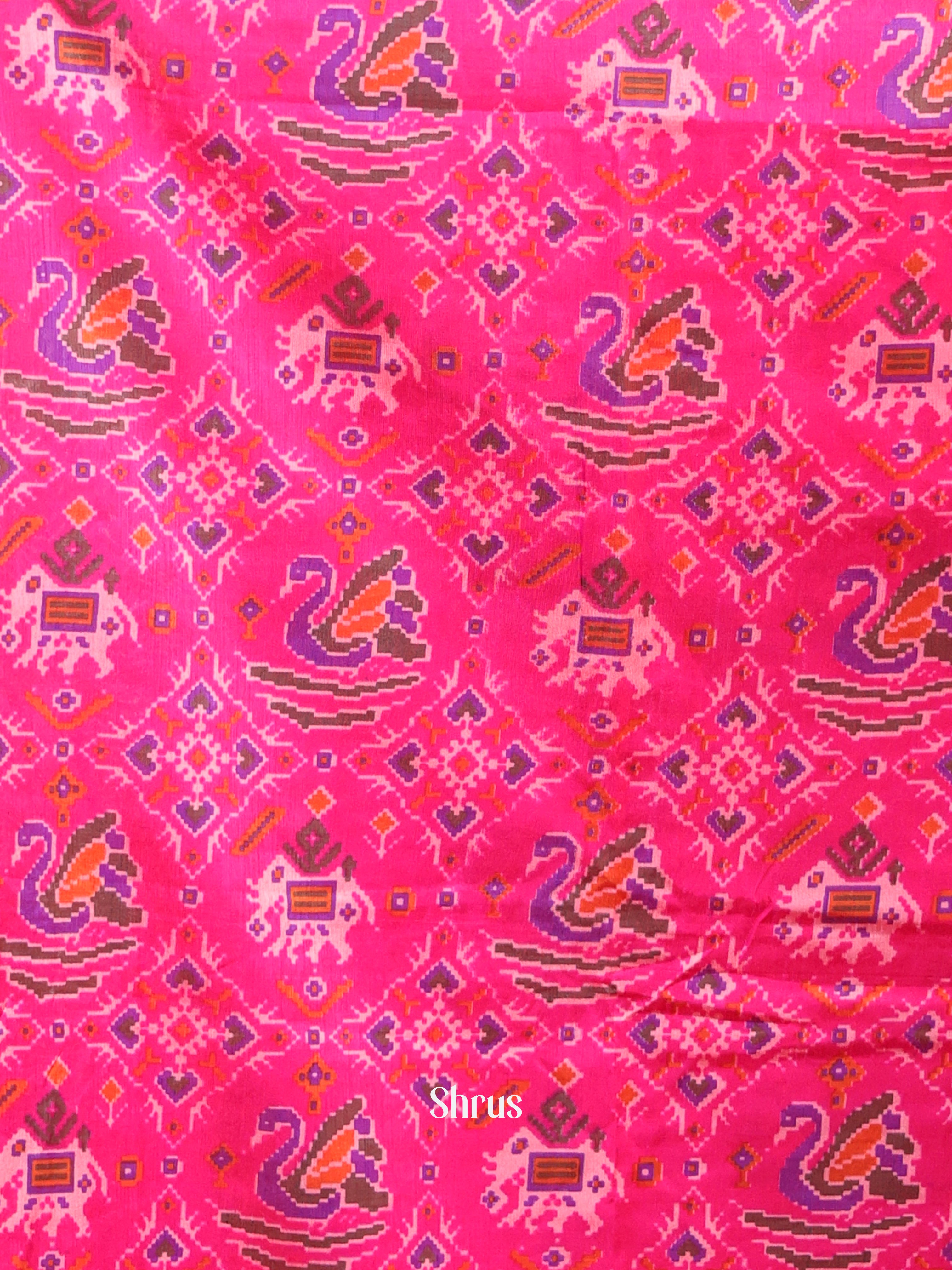 Pink & Purple - semi patola salwar - Shop on Shrus.com