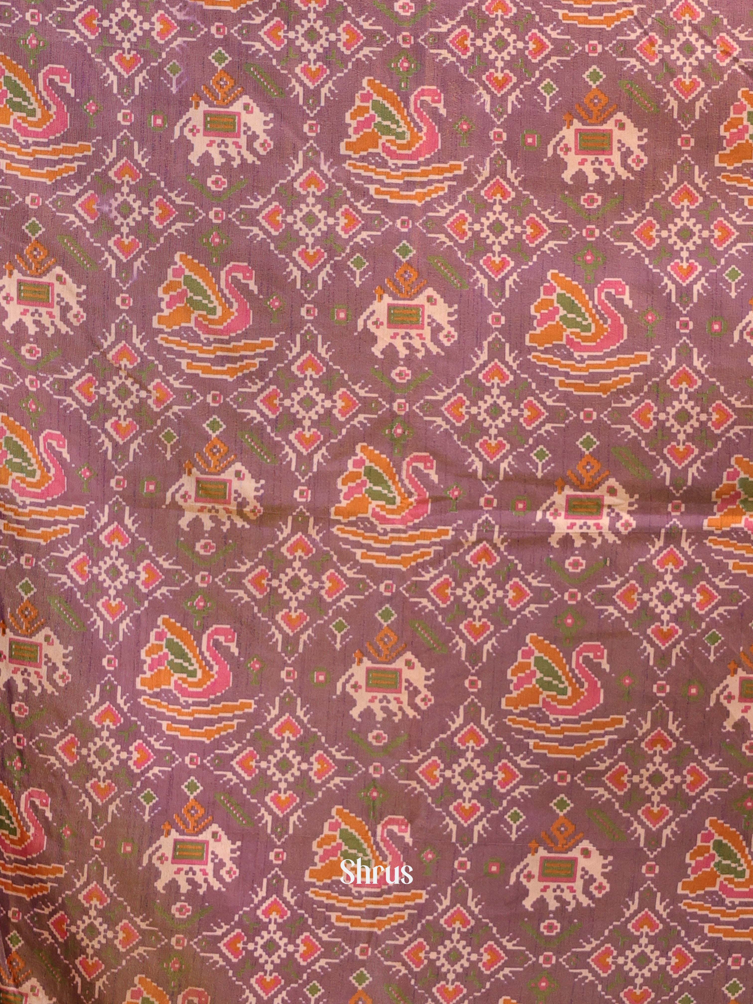 Purple & Pink - semi patola salwar - Shop on Shrus.com