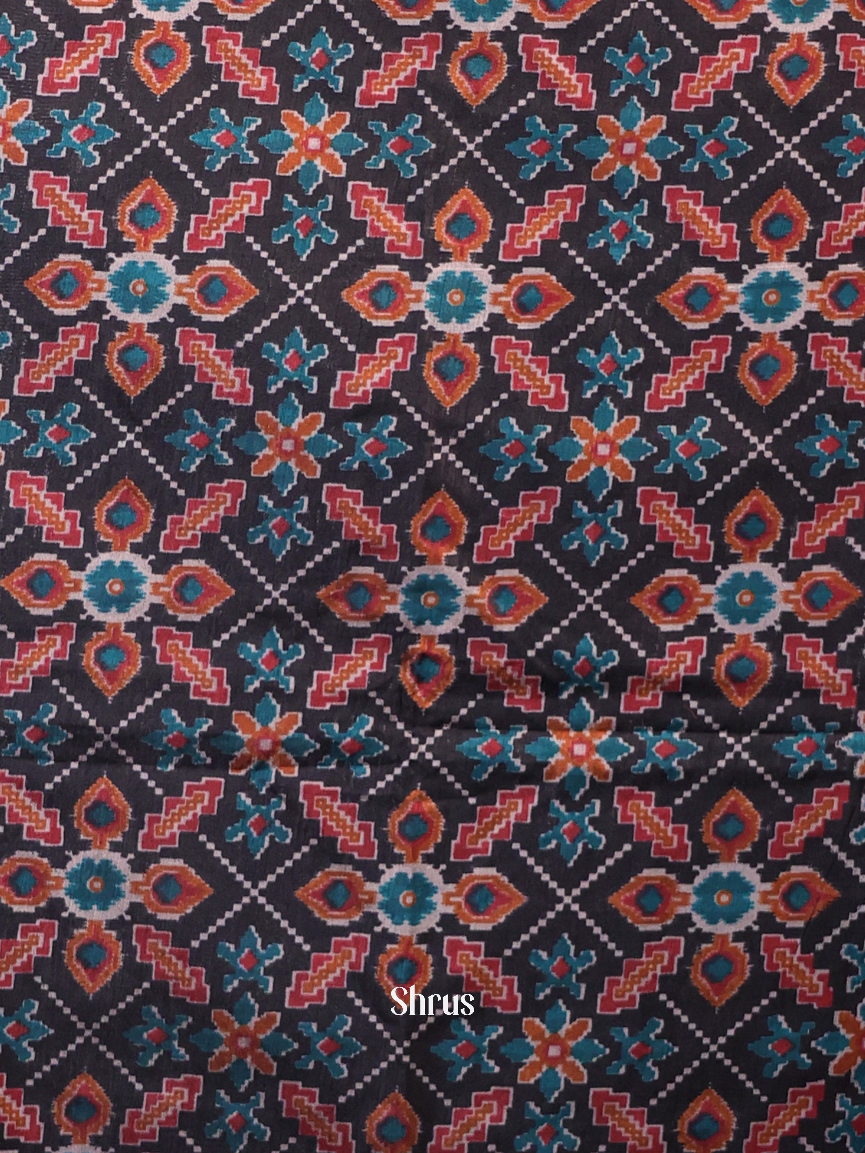 Black & Maroon - semi patola salwar - Shop on Shrus.com