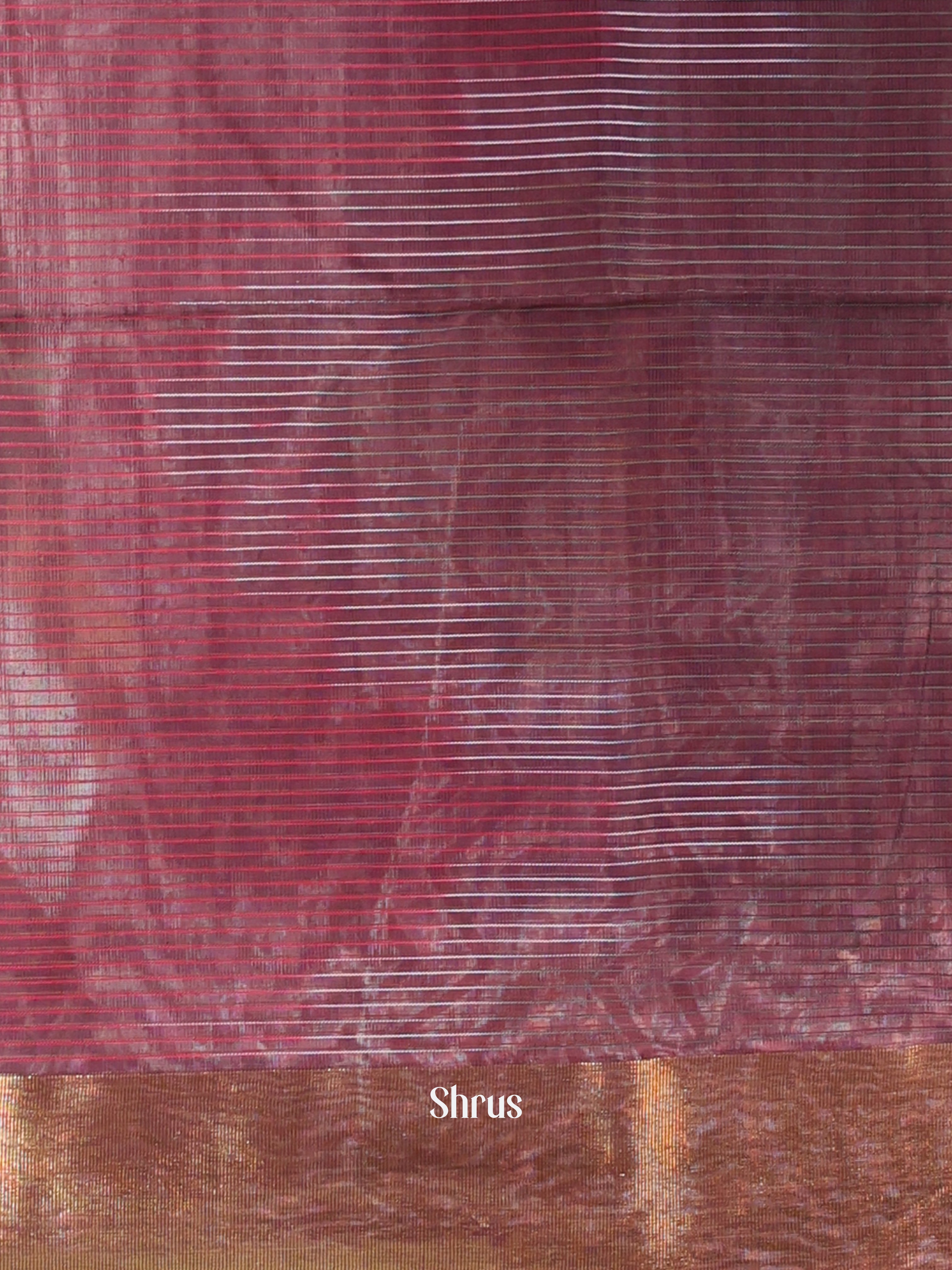Dark Purple - Ikkat Kora Saree - Shop on Shrus.com