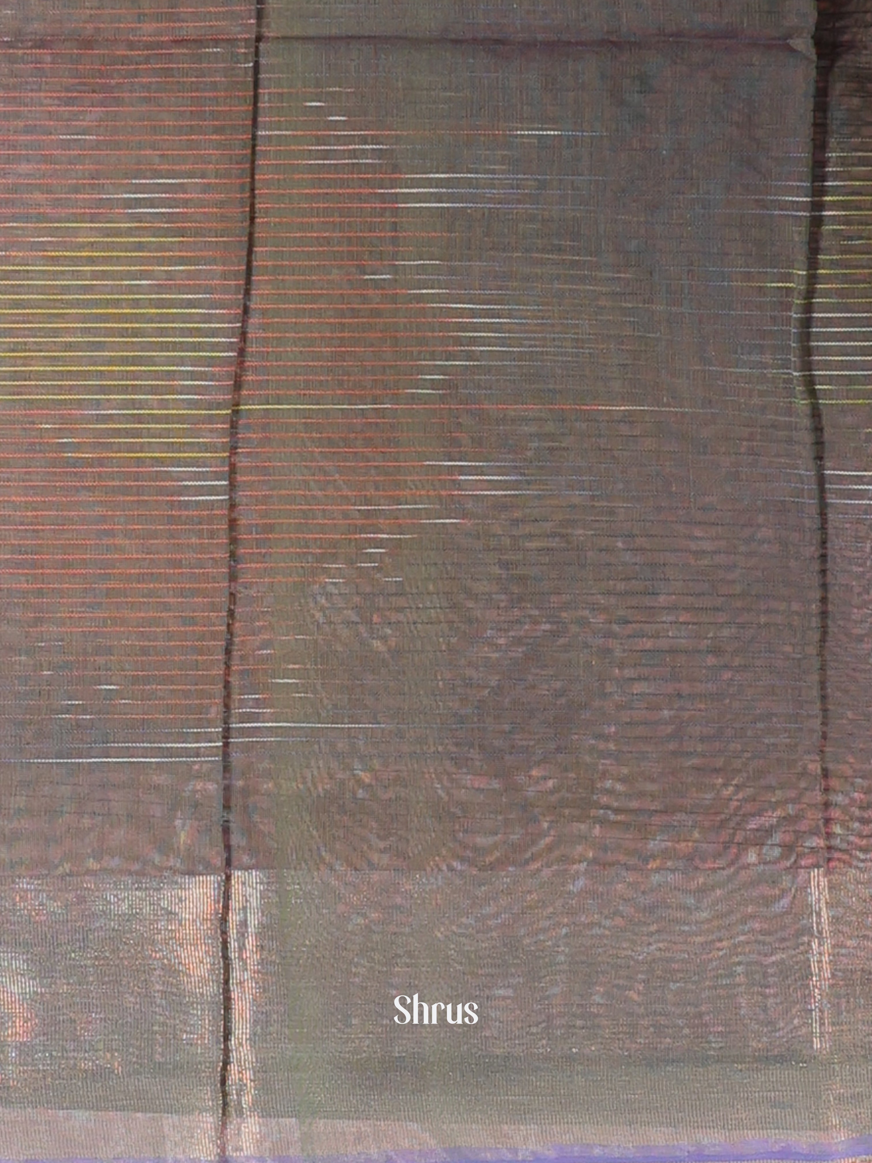 Green & Purple - Ikkat Kora Saree - Shop on Shrus.com