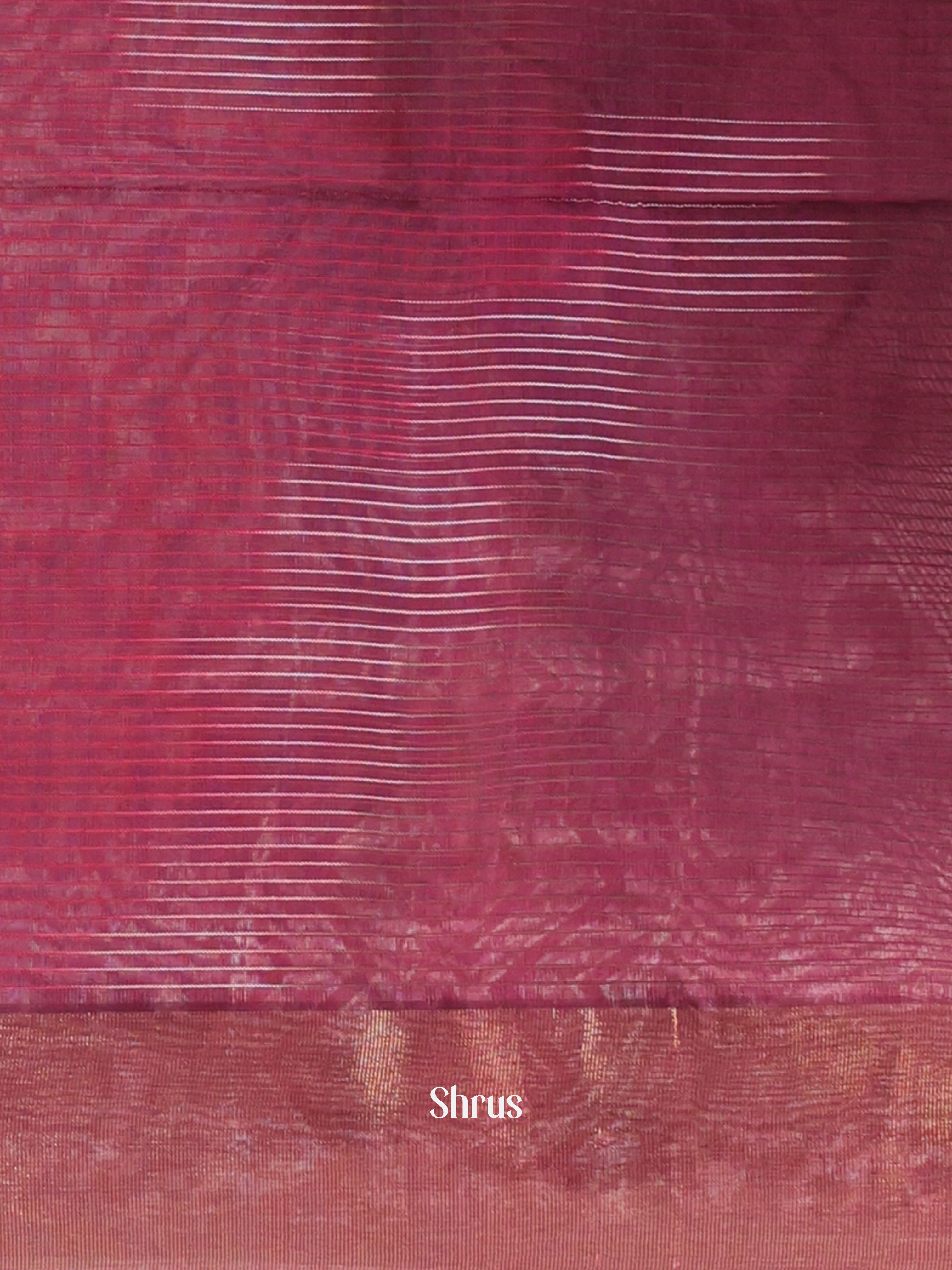 Dark Purple & Brown- Ikkat Kora Saree - Shop on Shrus.com