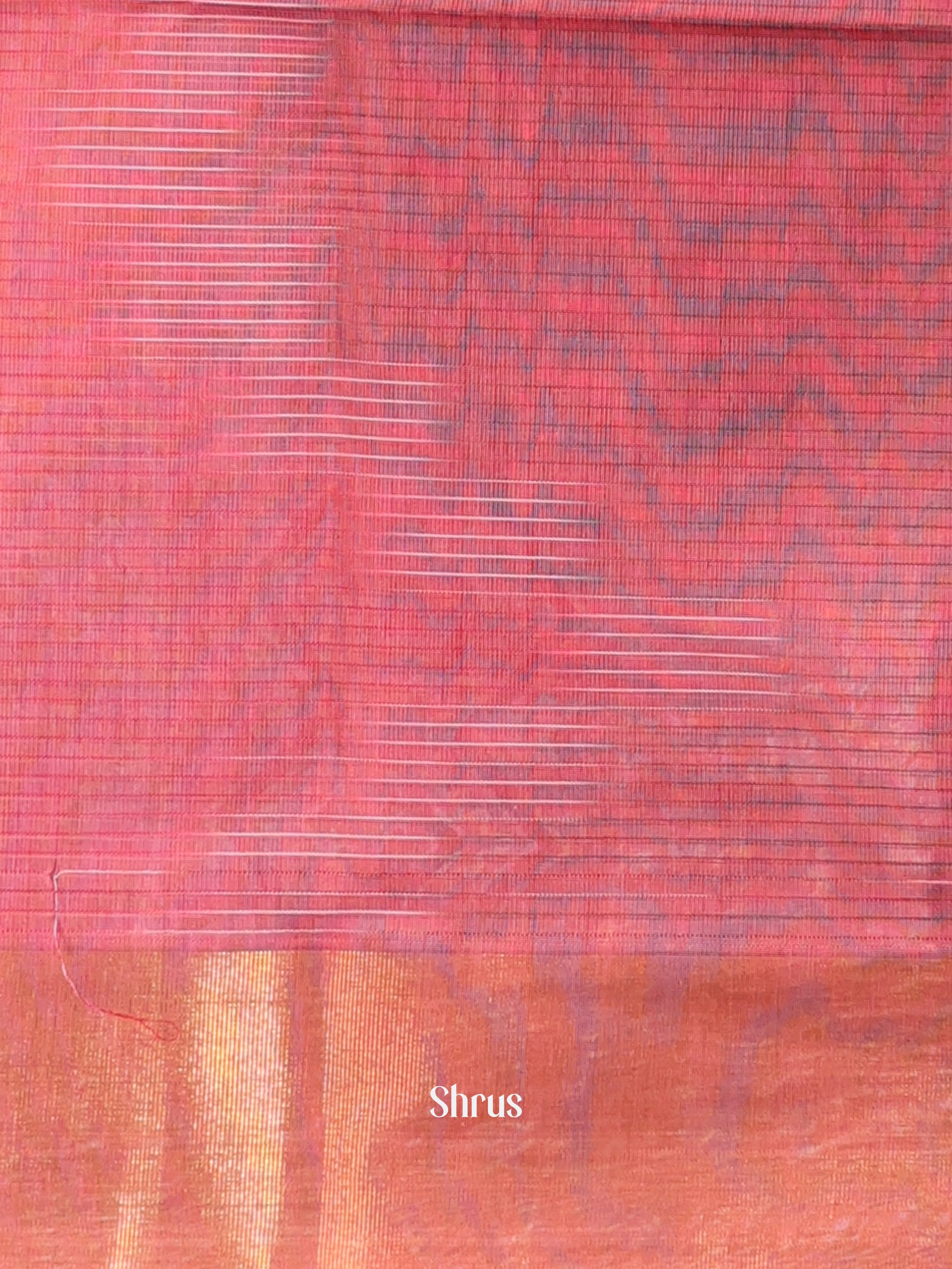 Brown - Ikkat Kora Saree - Shop on Shrus.com