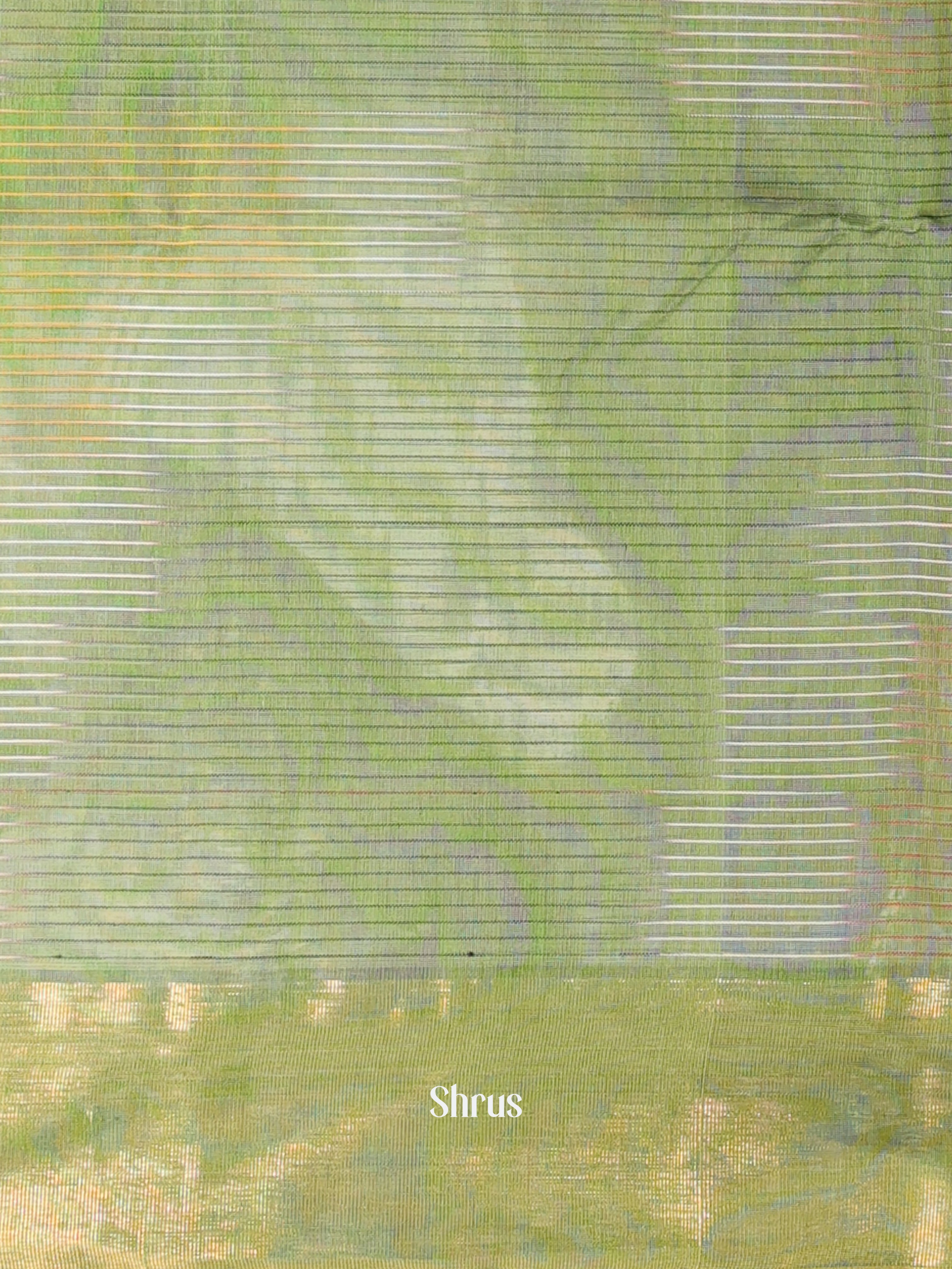 Green - Ikkat Kora Saree - Shop on Shrus.com