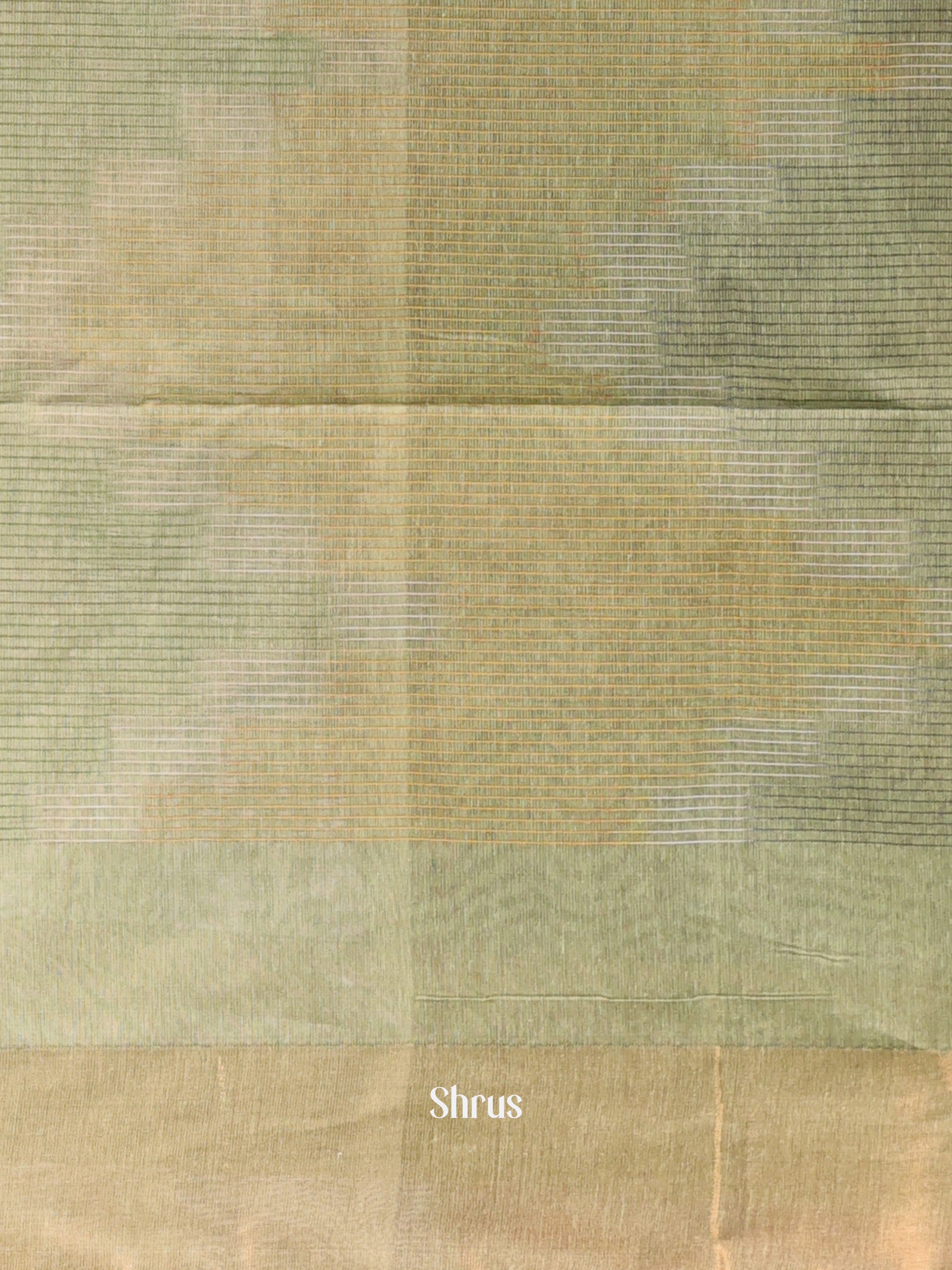 Elachi Green - Ikkat Kora Saree - Shop on Shrus.com