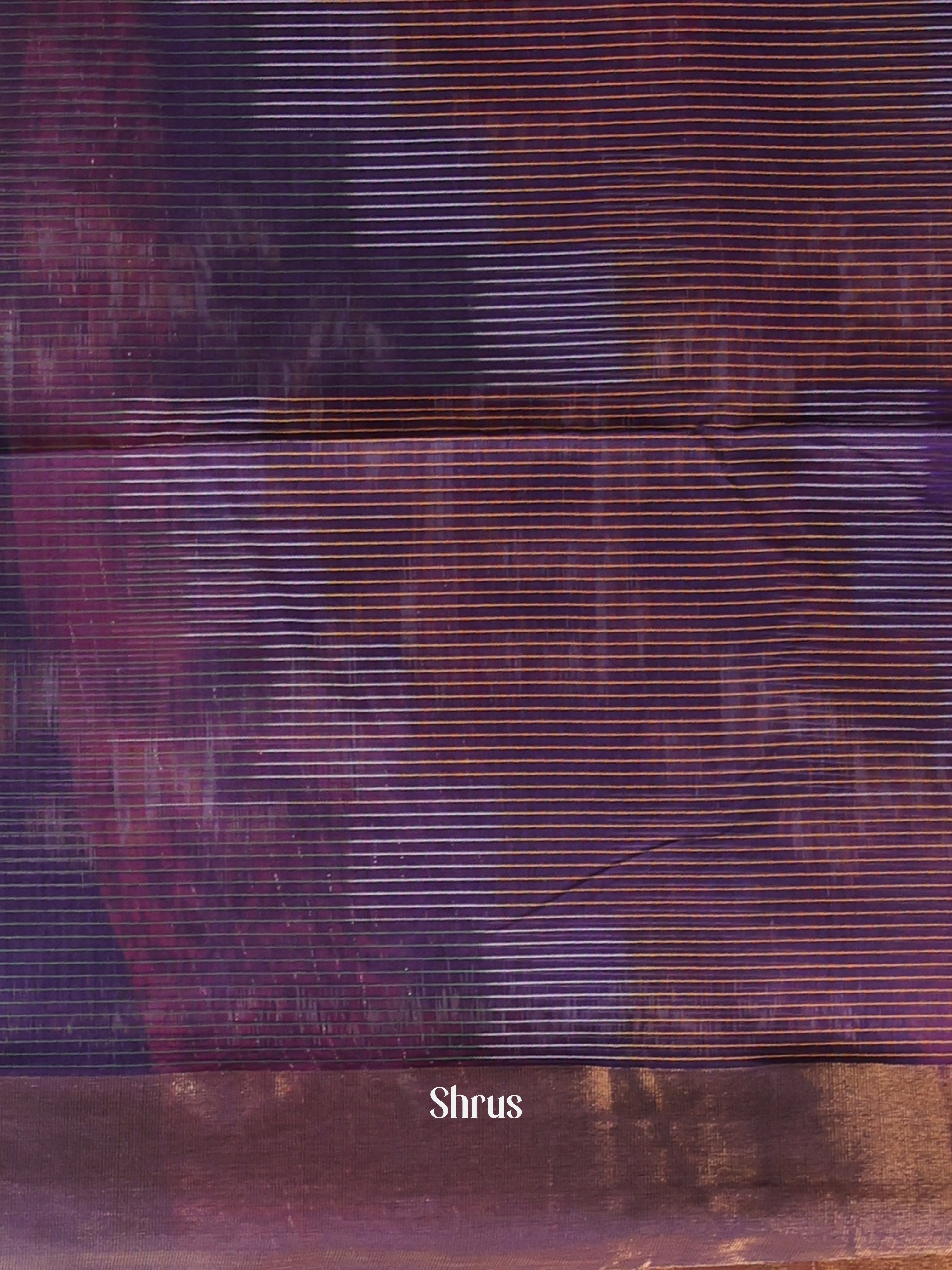 Violet - Ikkat Kora Saree - Shop on Shrus.com