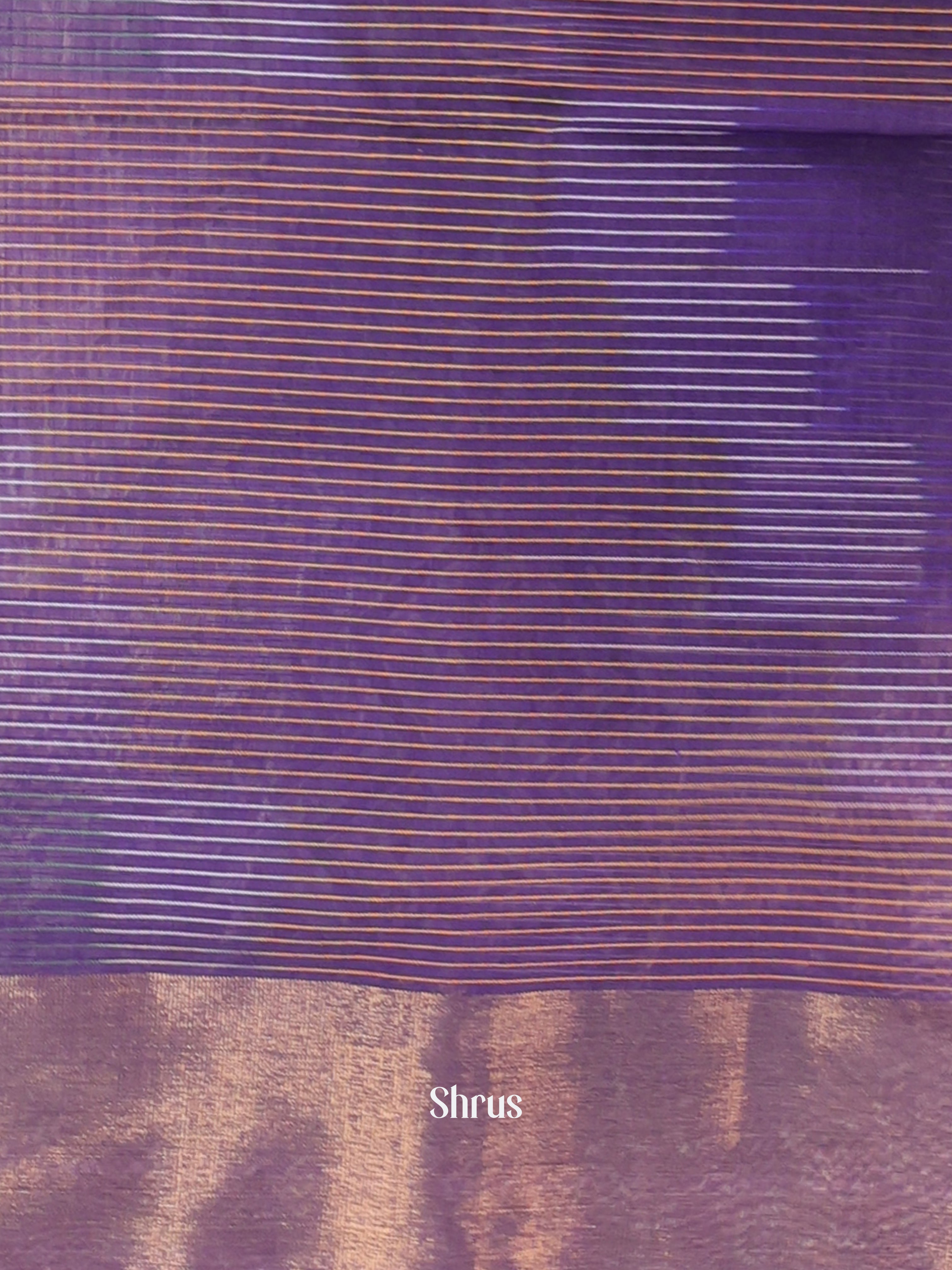 Violet - Ikkat Kora Saree - Shop on Shrus.com
