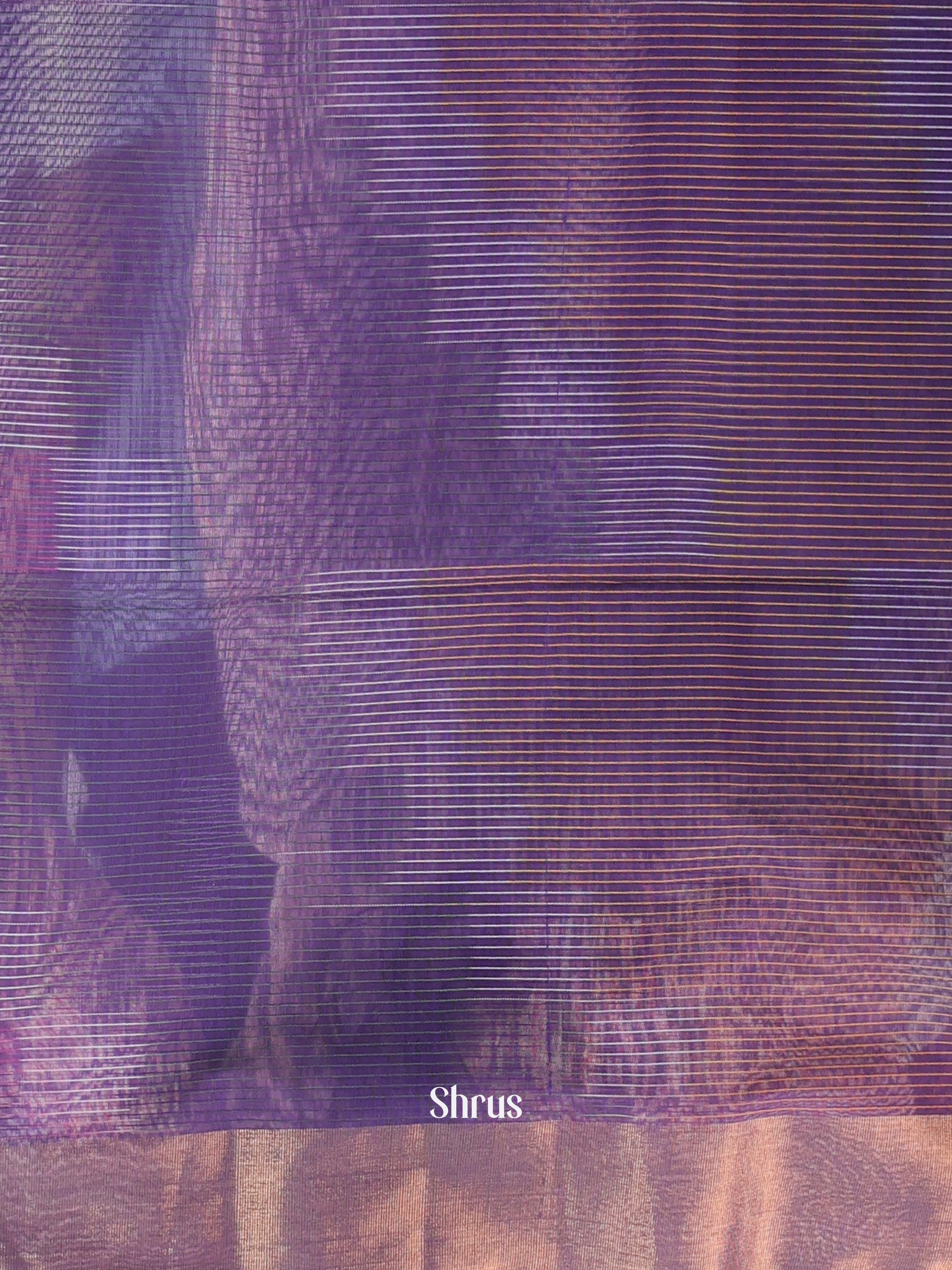 Violet - Ikkat Kora Saree - Shop on Shrus.com