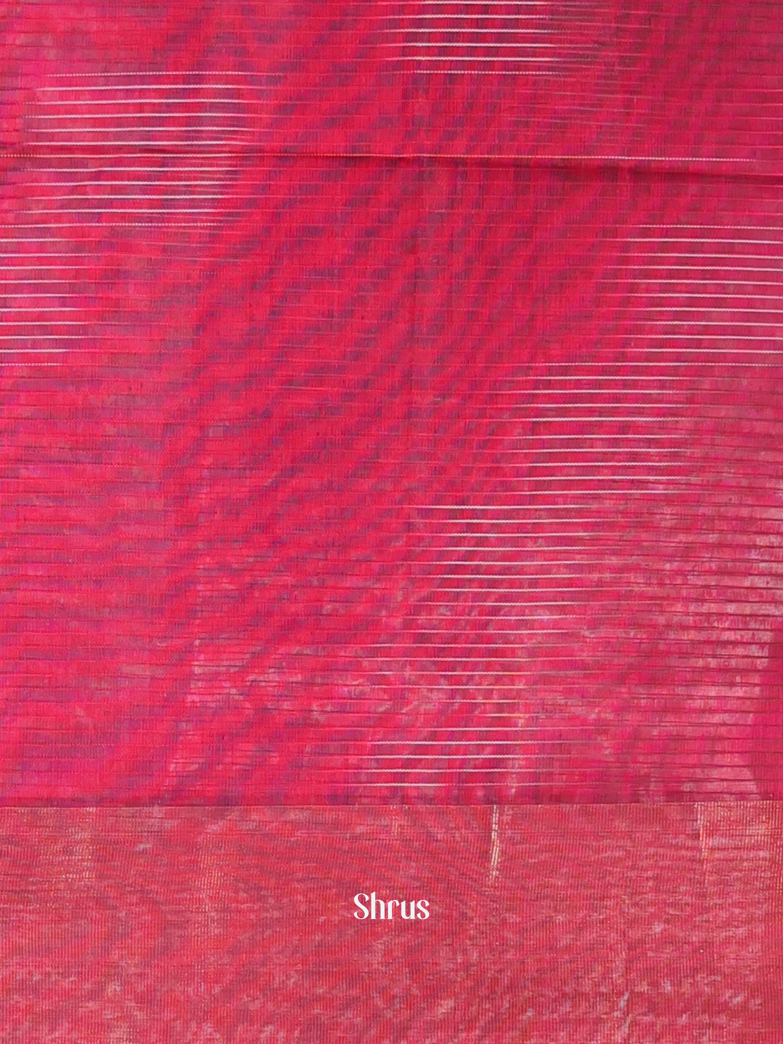 Purple - Ikkat Kora Saree - Shop on Shrus.com
