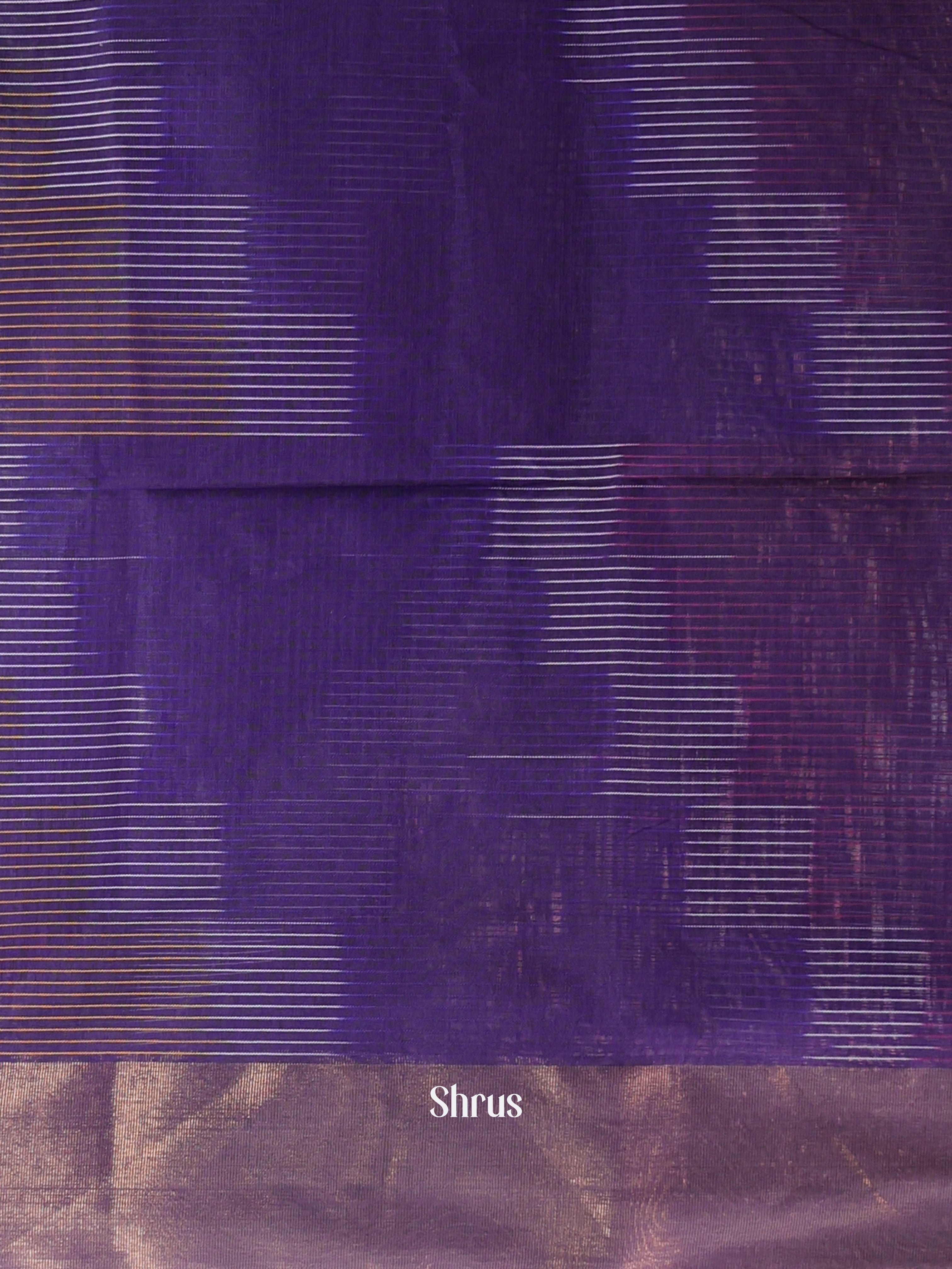 Violet - Ikkat Kora Saree - Shop on Shrus.com