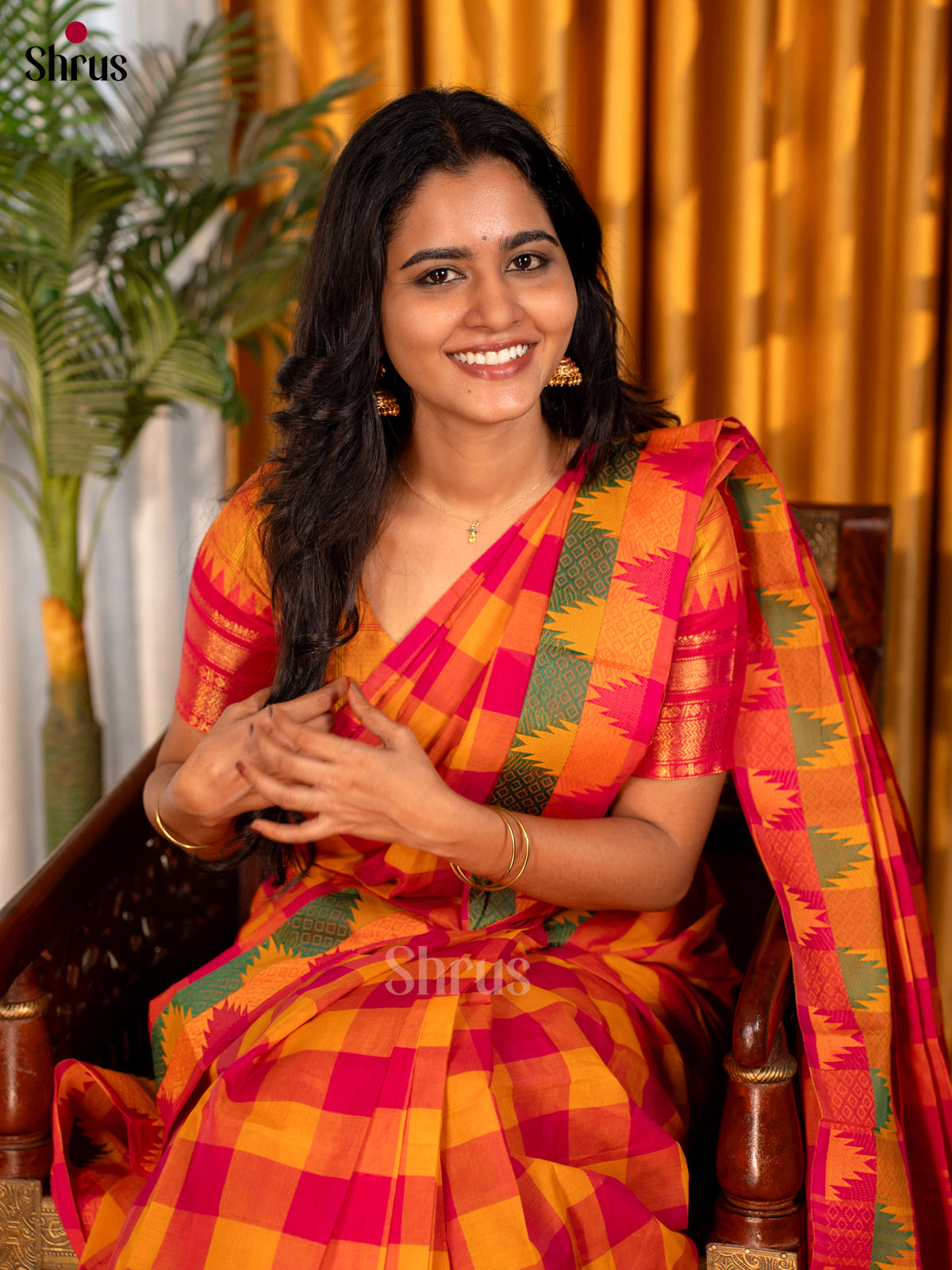 CKS15198 - Chettinad Cotton Saree - Shop on Shrus.com