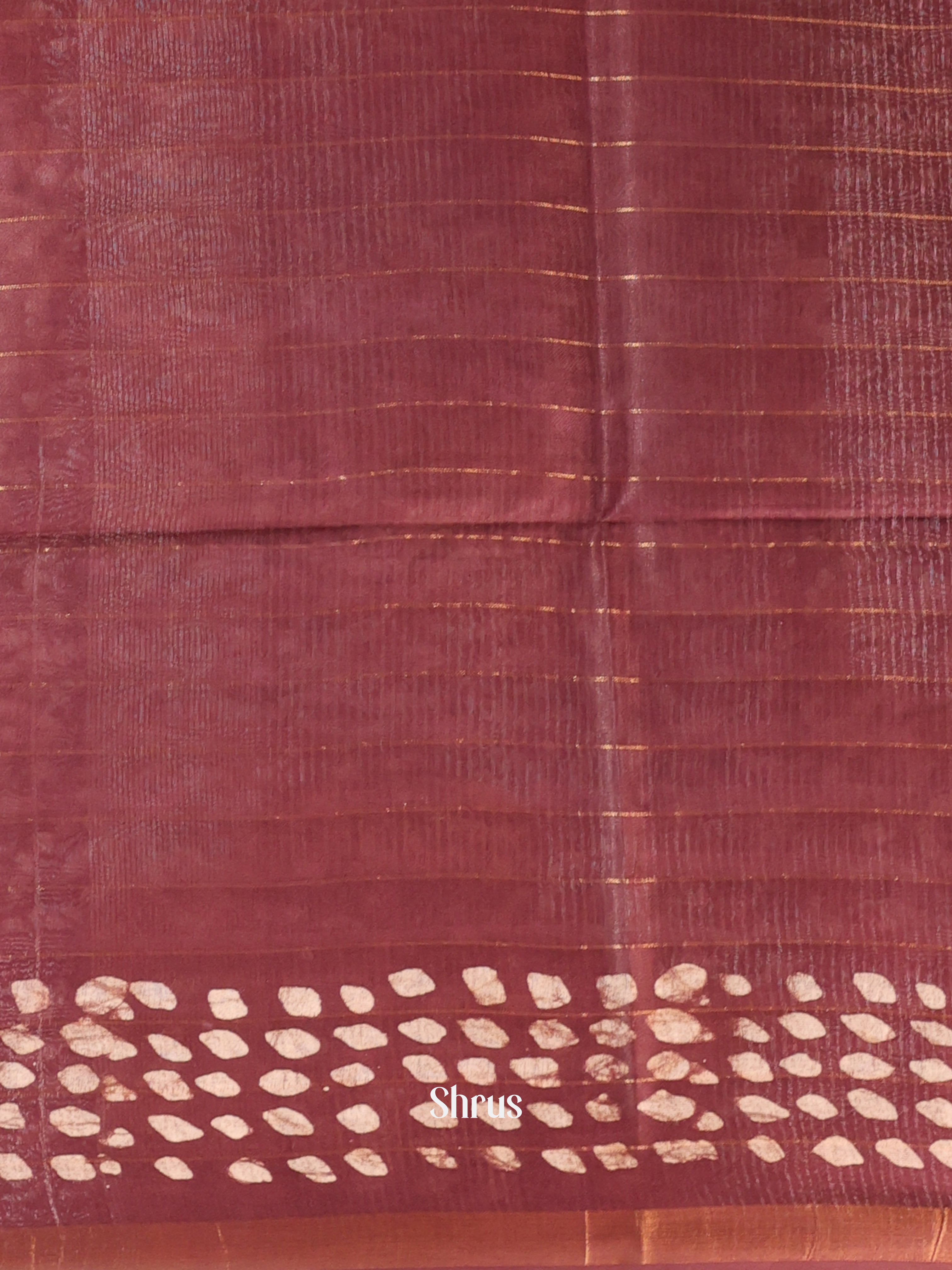 Pink & Brown - Bhatik Saree - Shop on Shrus.com