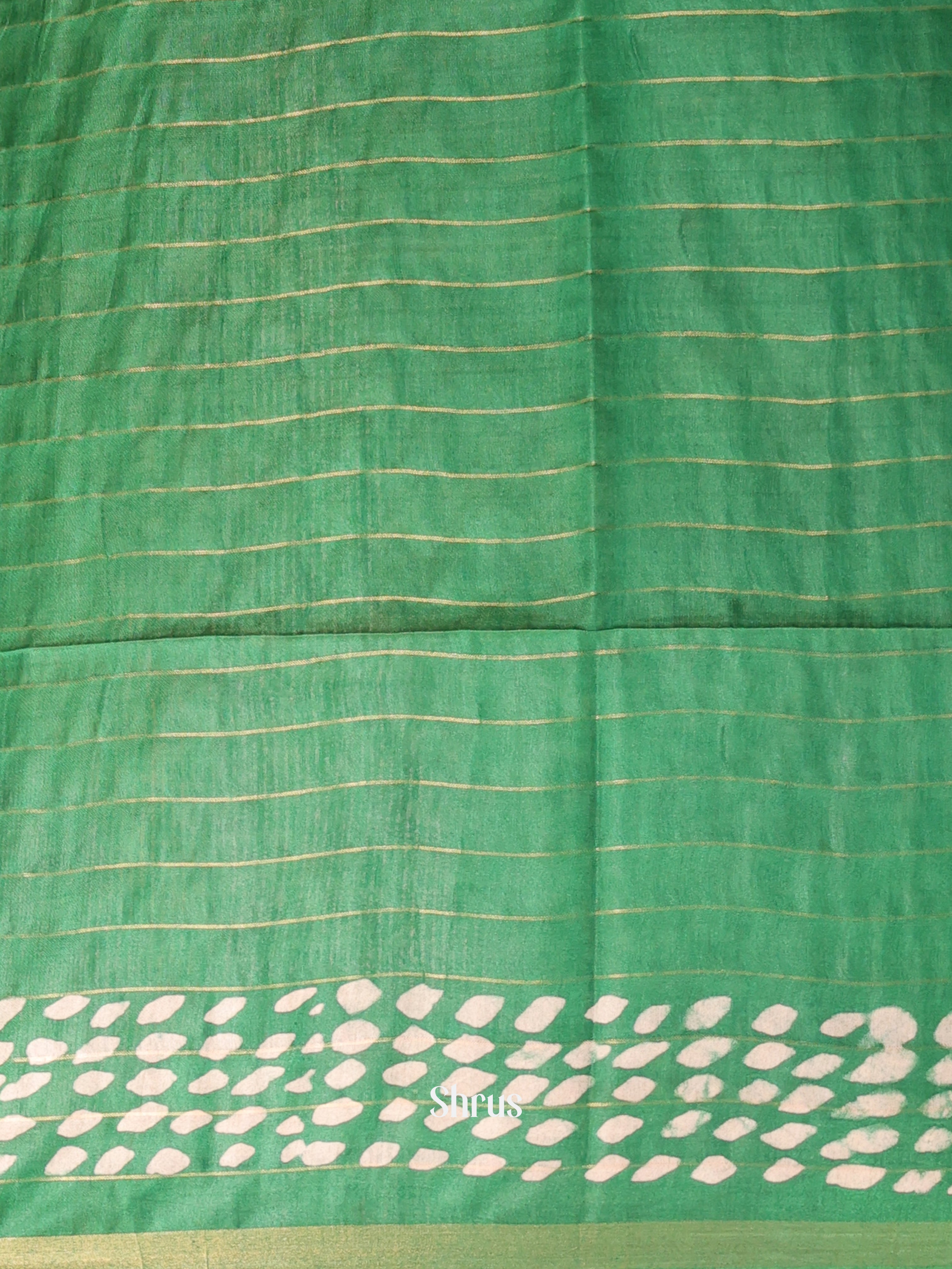 Teal & Green - Bhatik Saree - Shop on Shrus.com