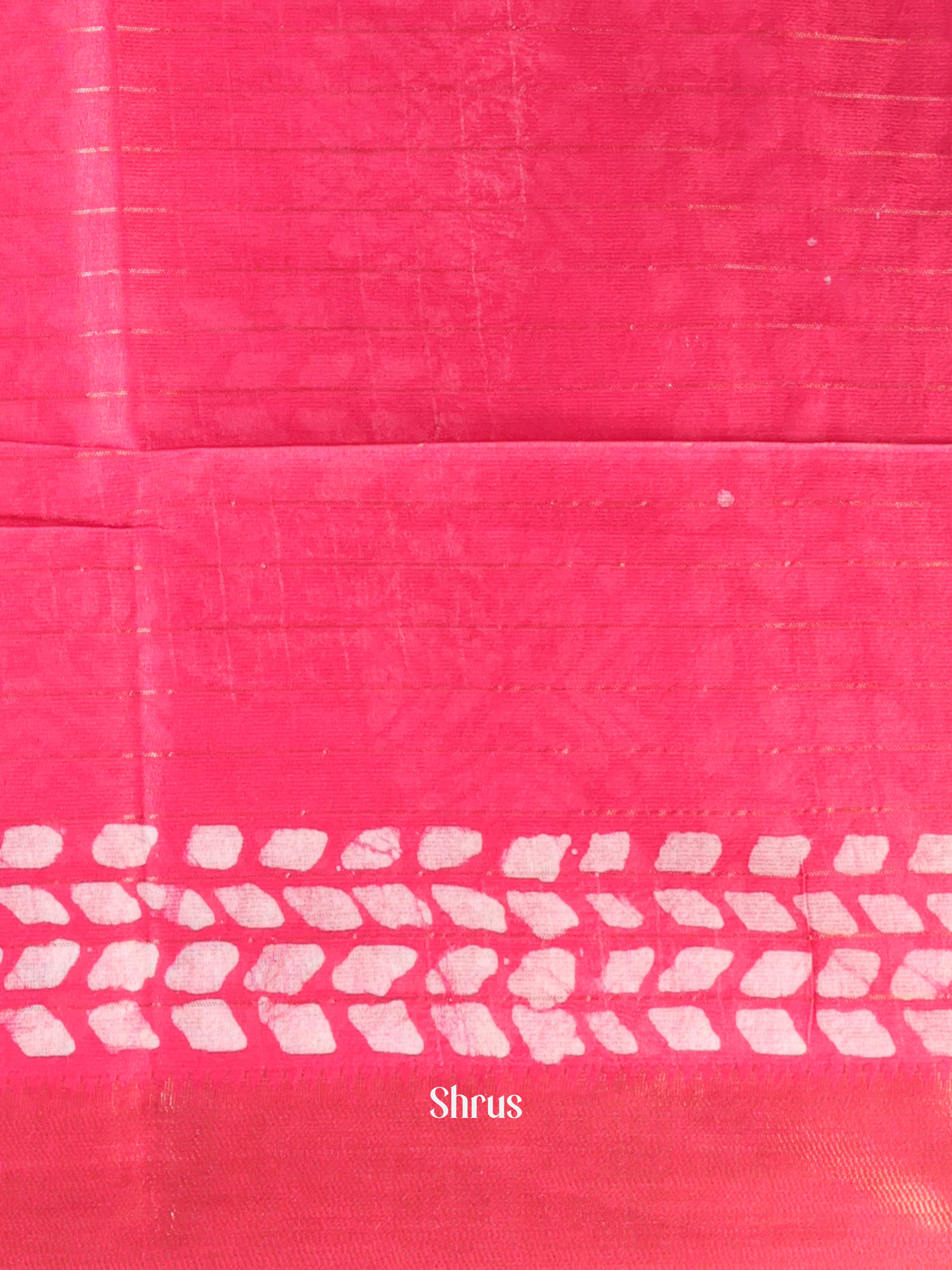 Blue & Pink - Bhatik Saree - Shop on Shrus.com