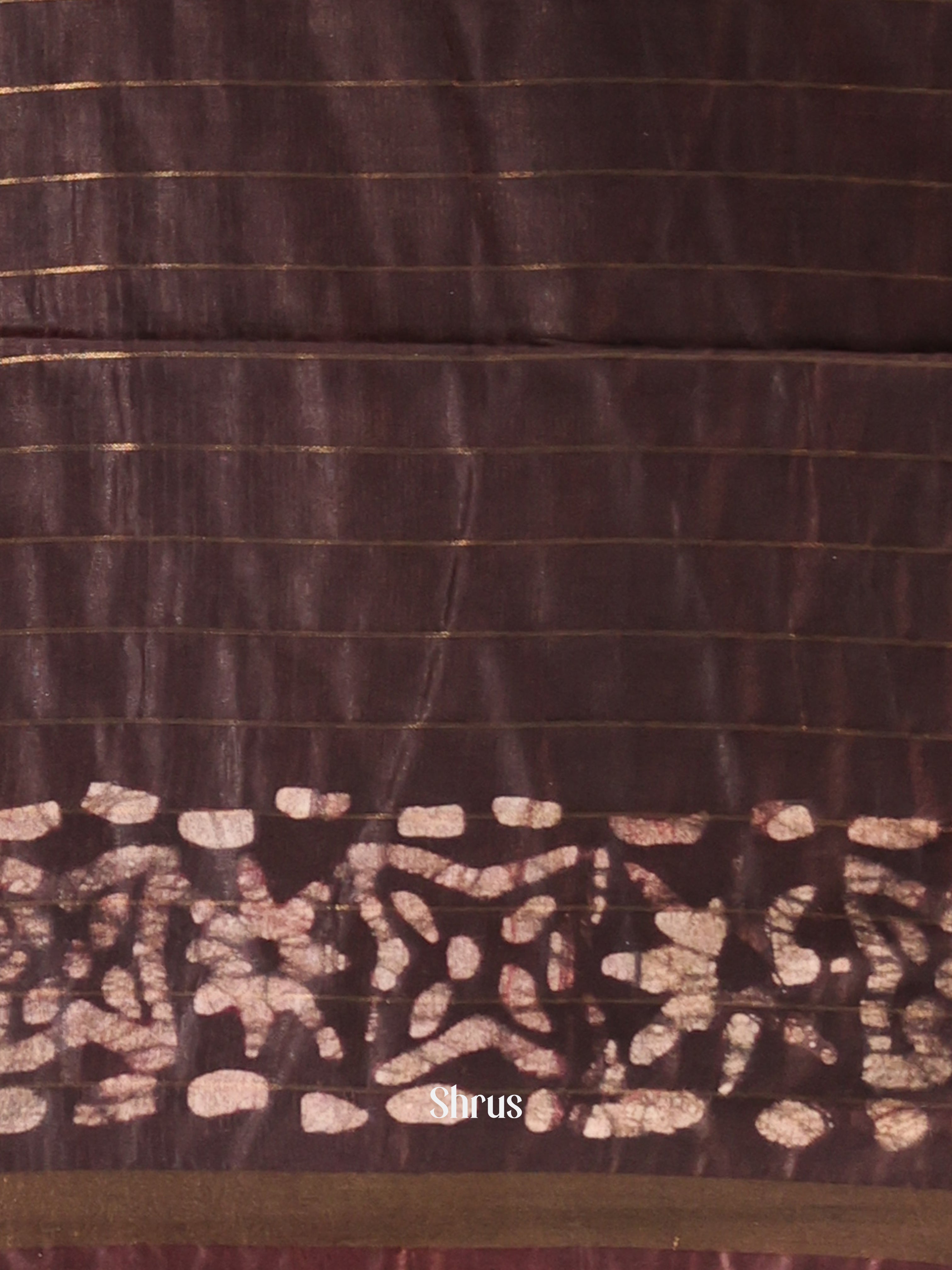 Red & Brown - Bhatik Saree - Shop on Shrus.com