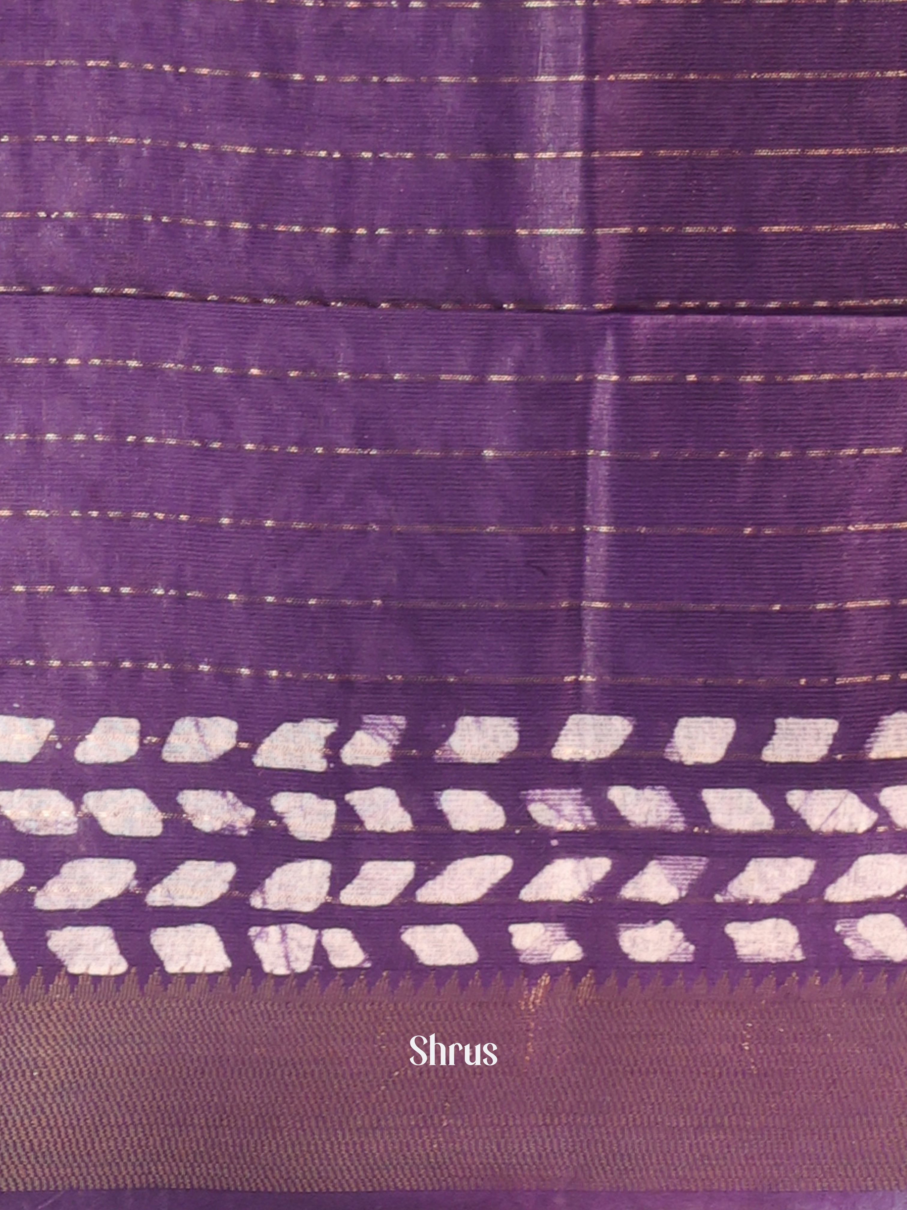 Pink & Violet - Bhatik Saree - Shop on Shrus.com
