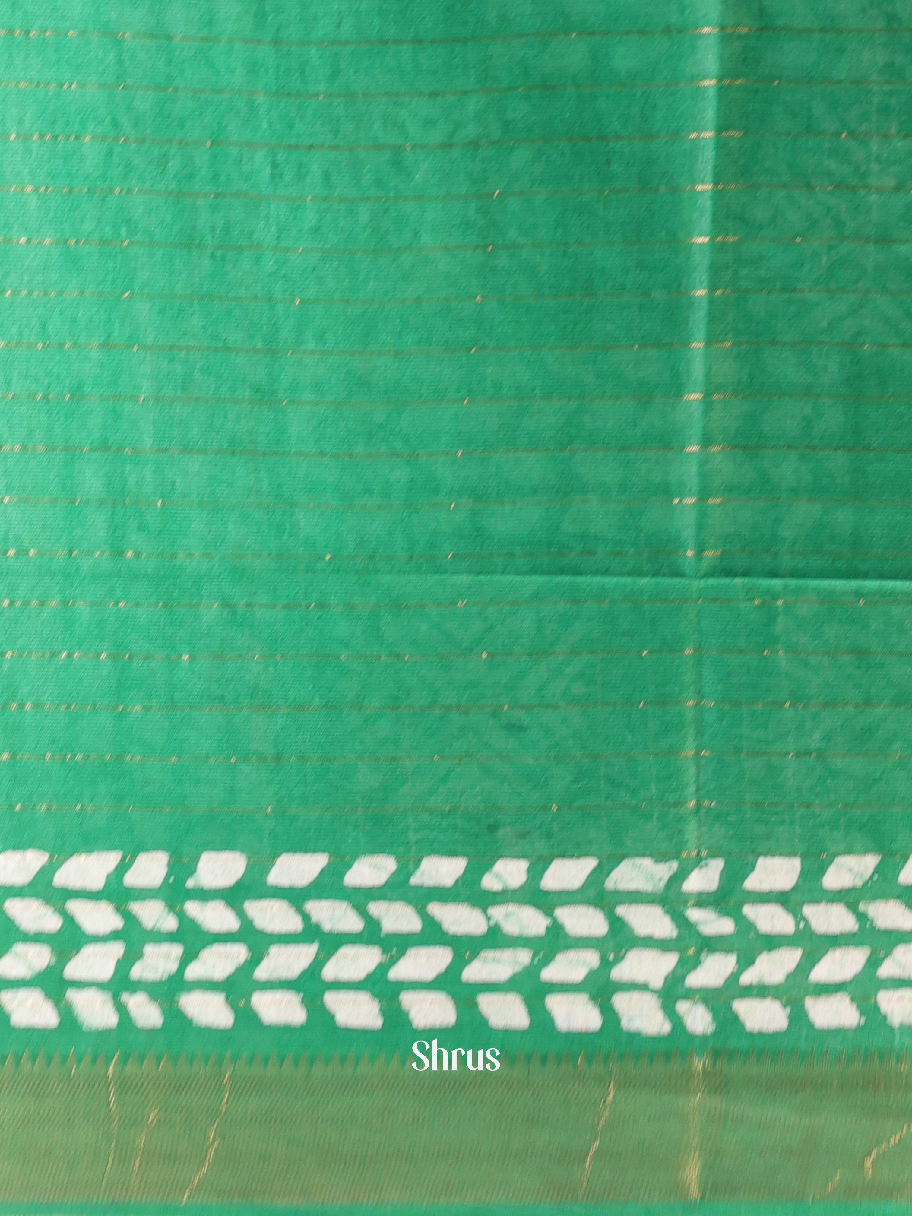 Teal & Green - Bhatik Saree - Shop on Shrus.com