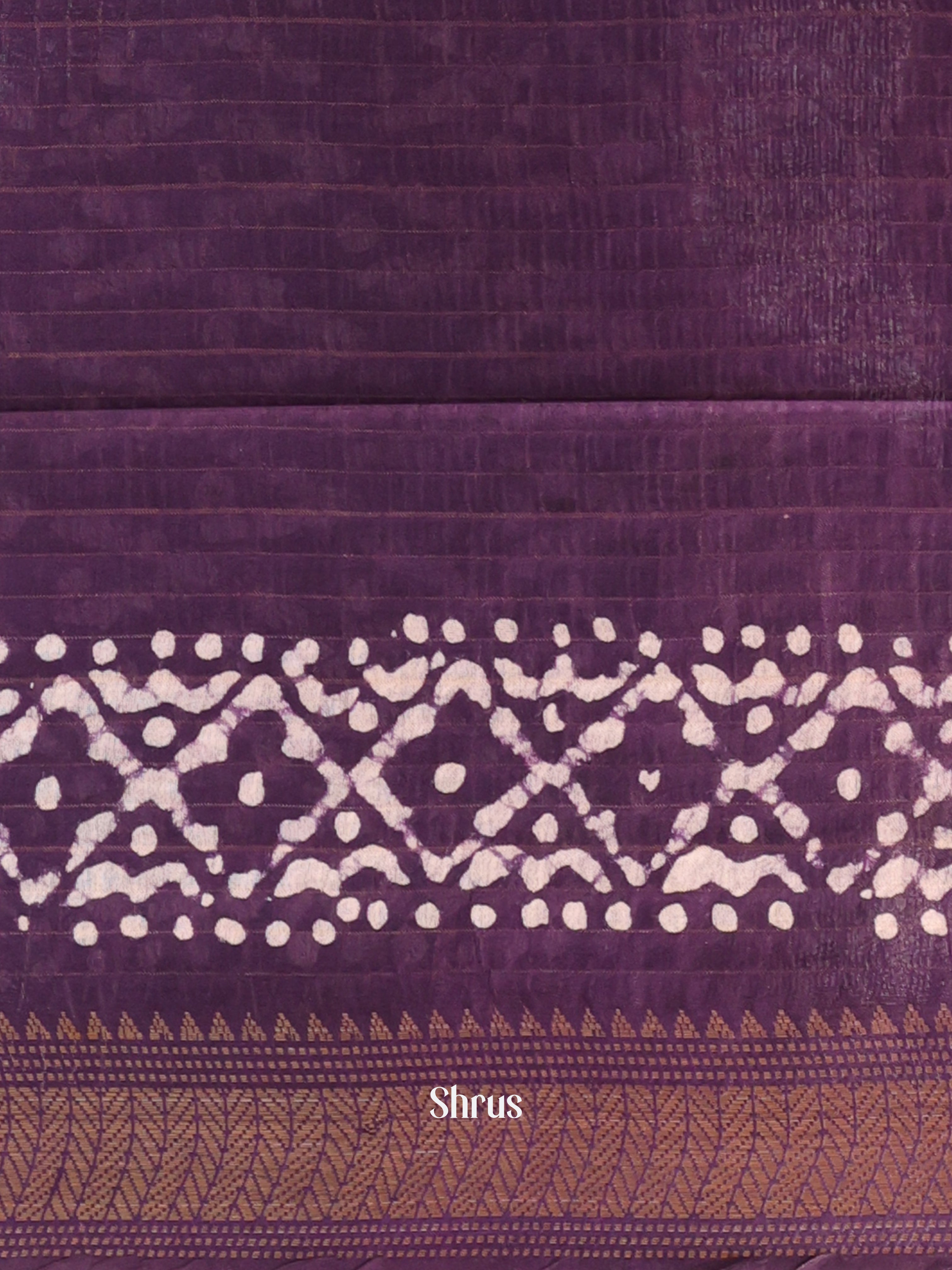 Pink & Violet - Bhatik Saree - Shop on Shrus.com