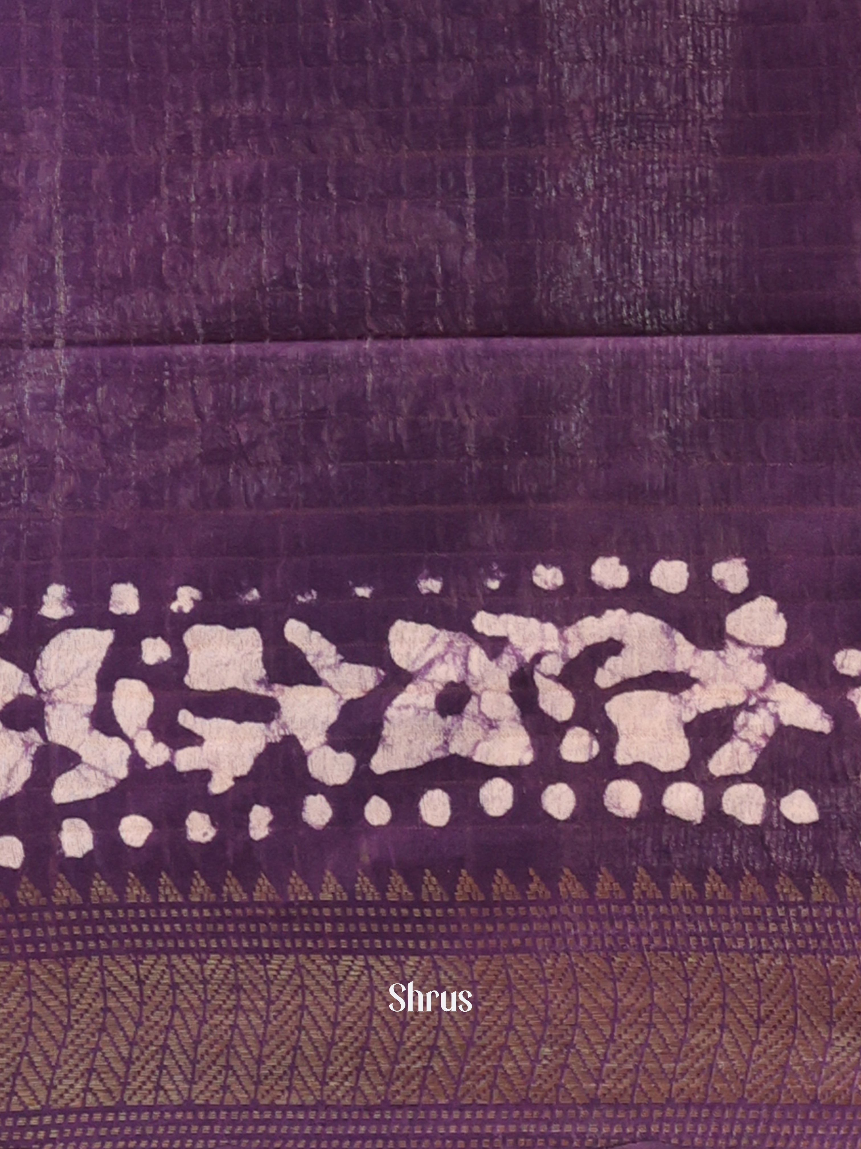 Pink & Violet - Bhatik Saree - Shop on Shrus.com