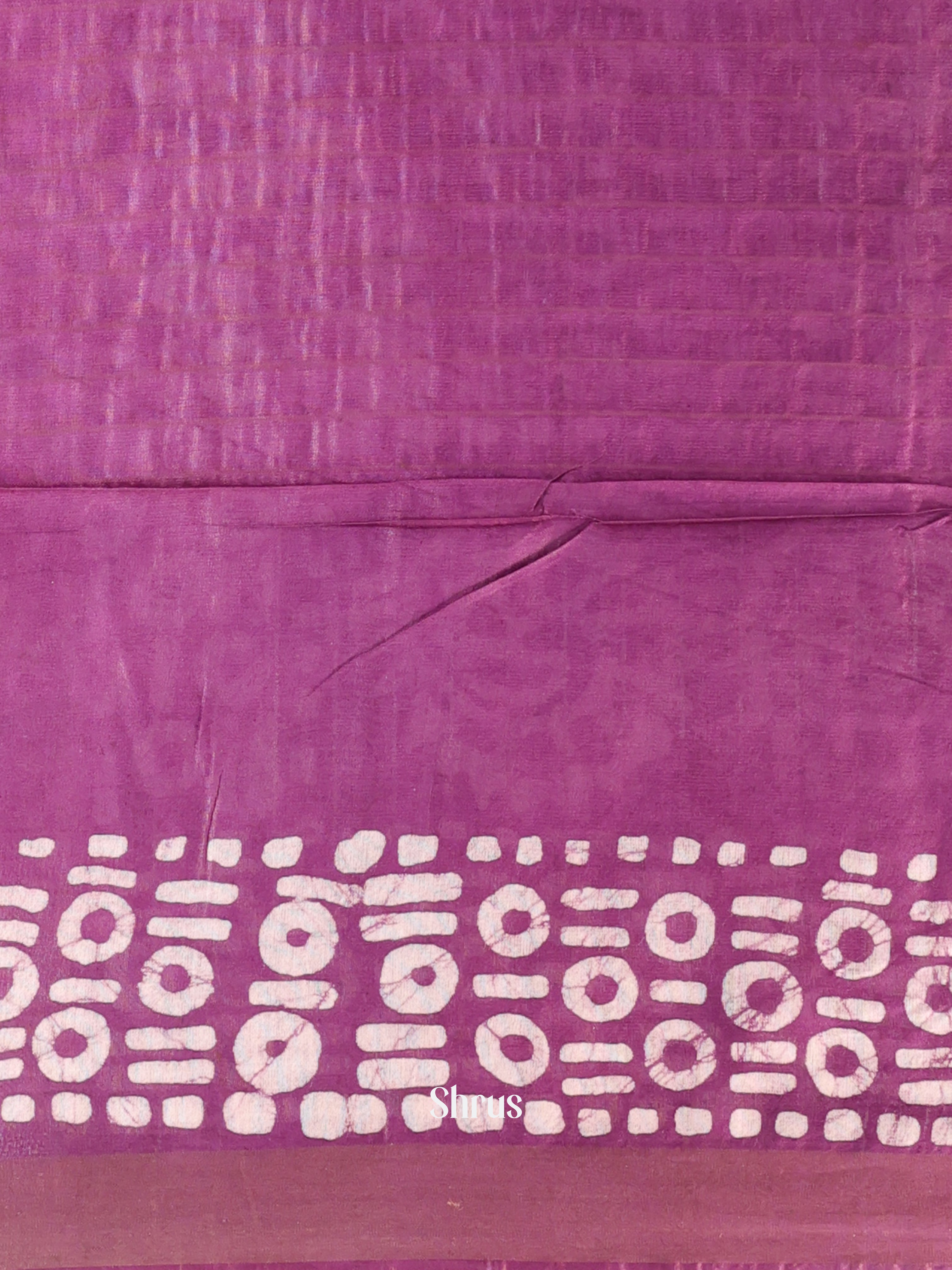 Pink & Purple - Bhatik Saree - Shop on Shrus.com