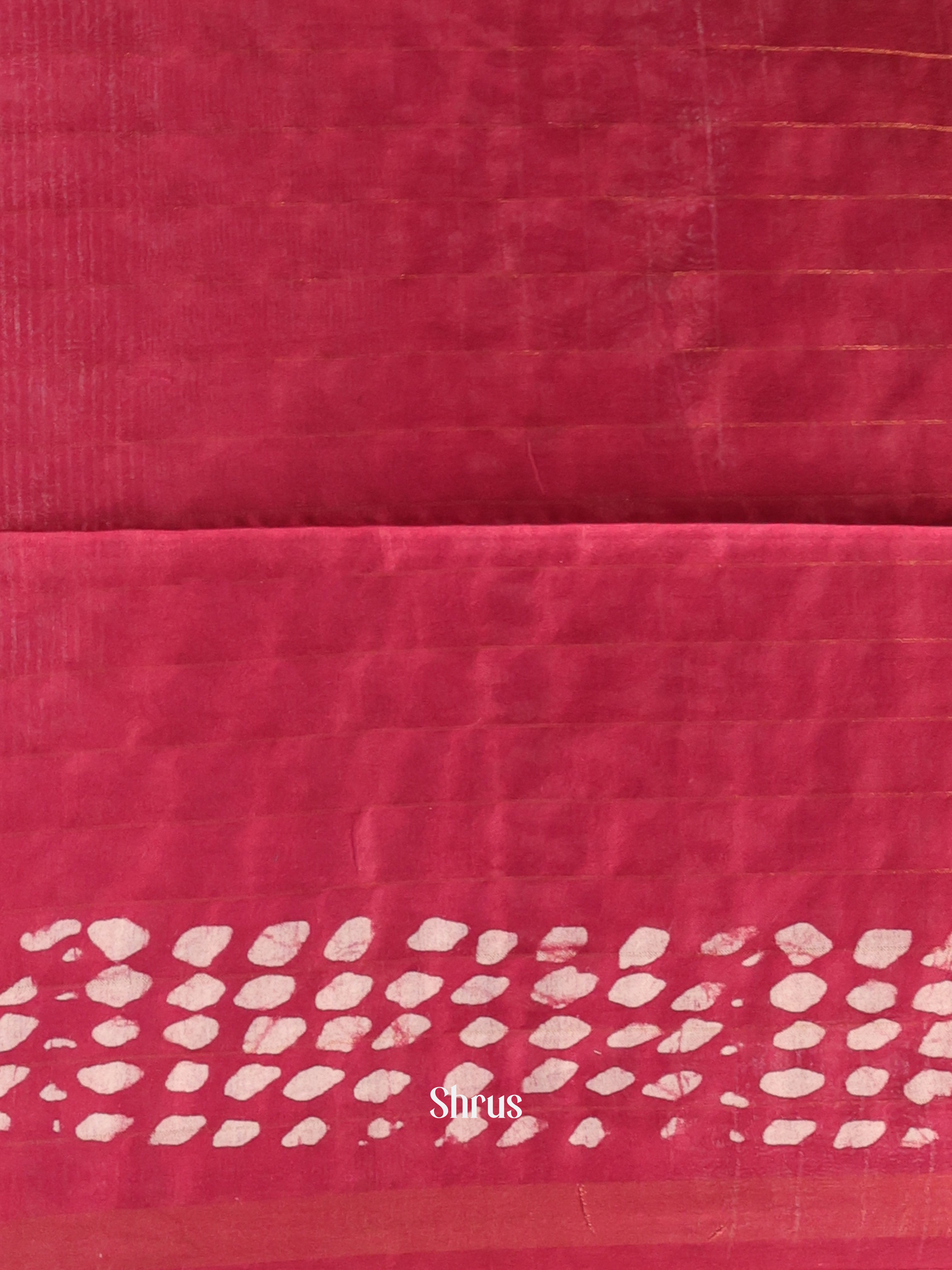 Orange & Maroon- Bhatik Saree - Shop on Shrus.com