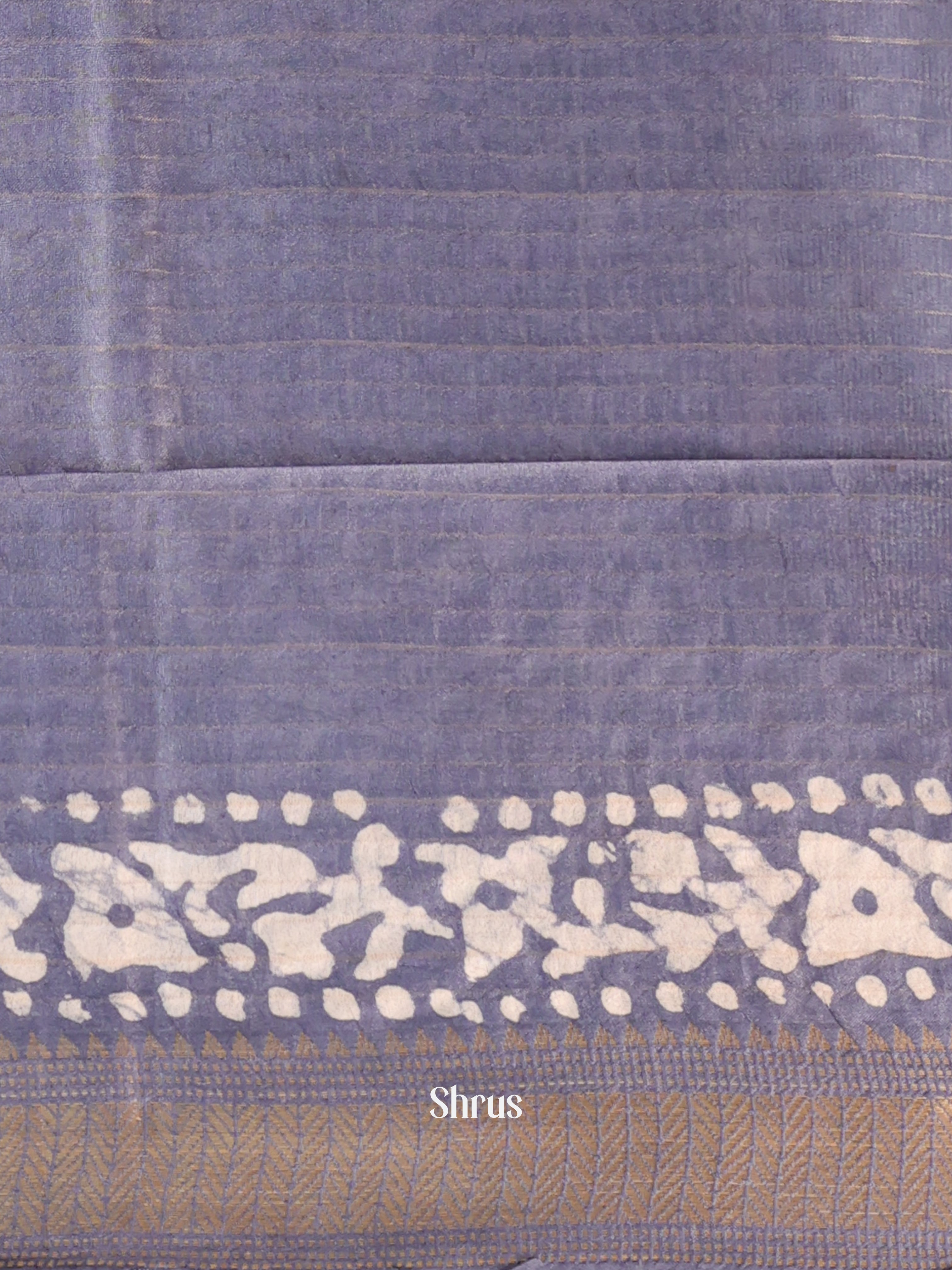 Yellow & Grey - Bhatik Saree - Shop on Shrus.com