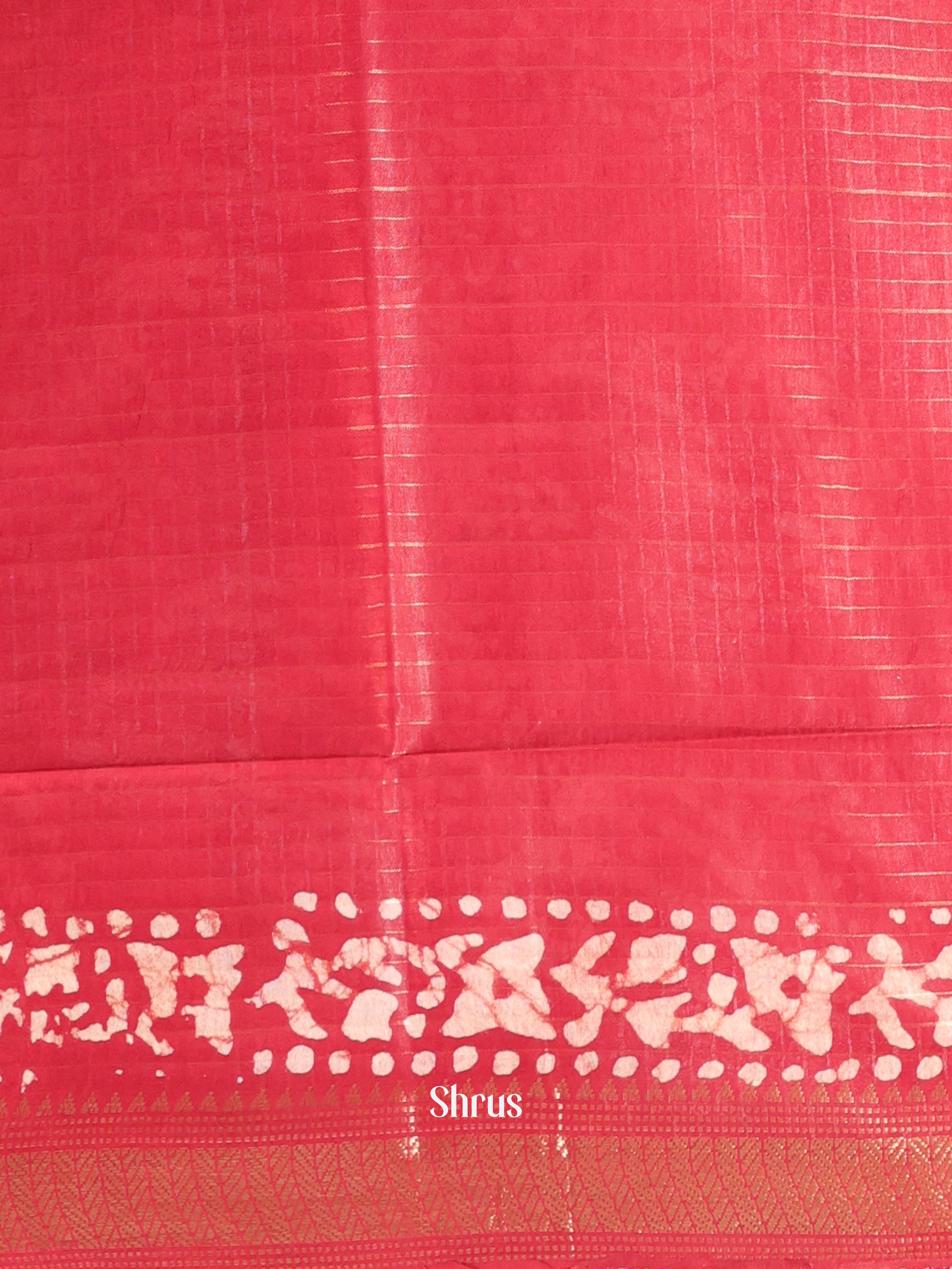Pink & Brown - Bhatik Saree - Shop on Shrus.com