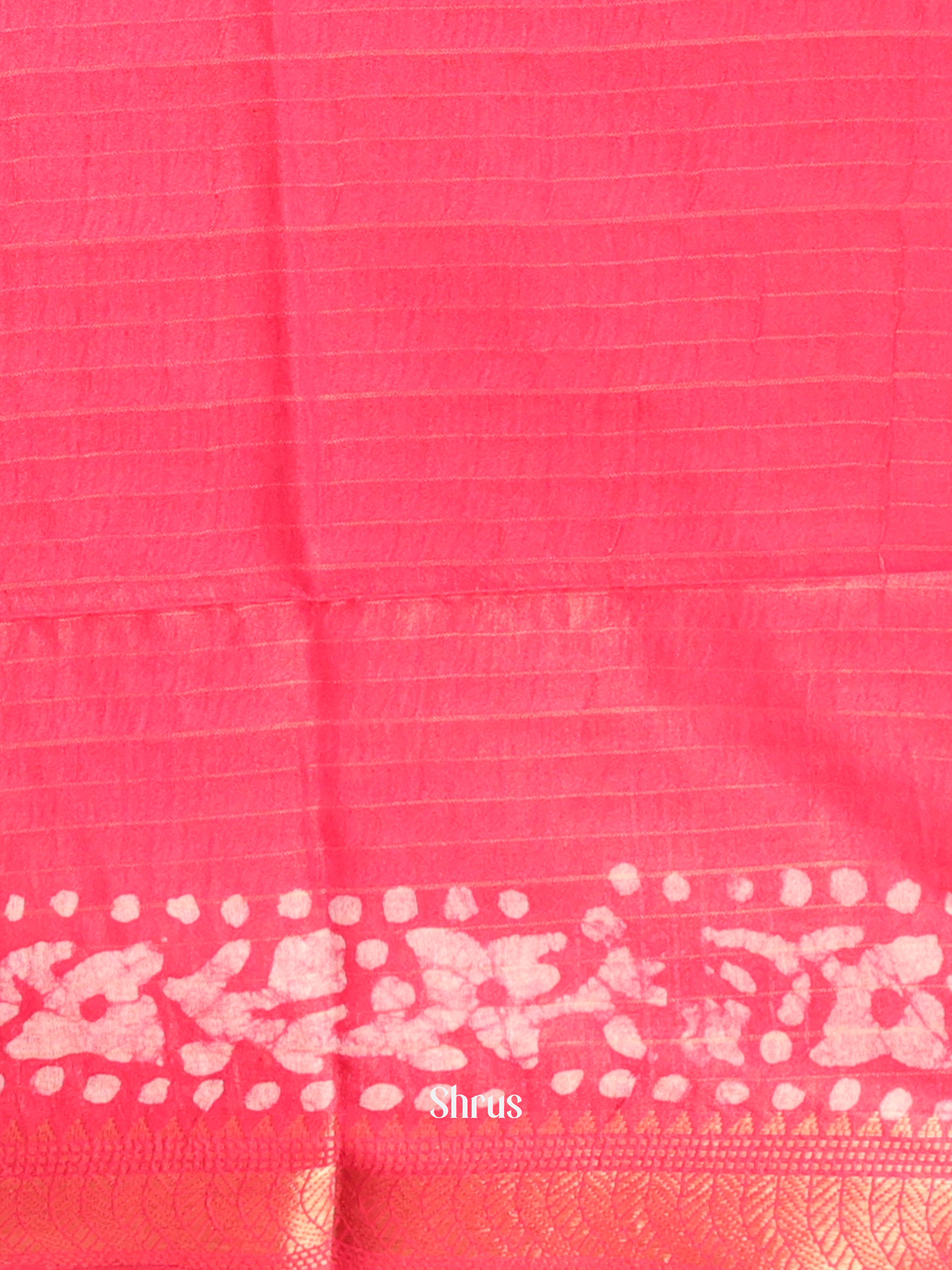 Green & Pink - Bhatik Saree - Shop on Shrus.com