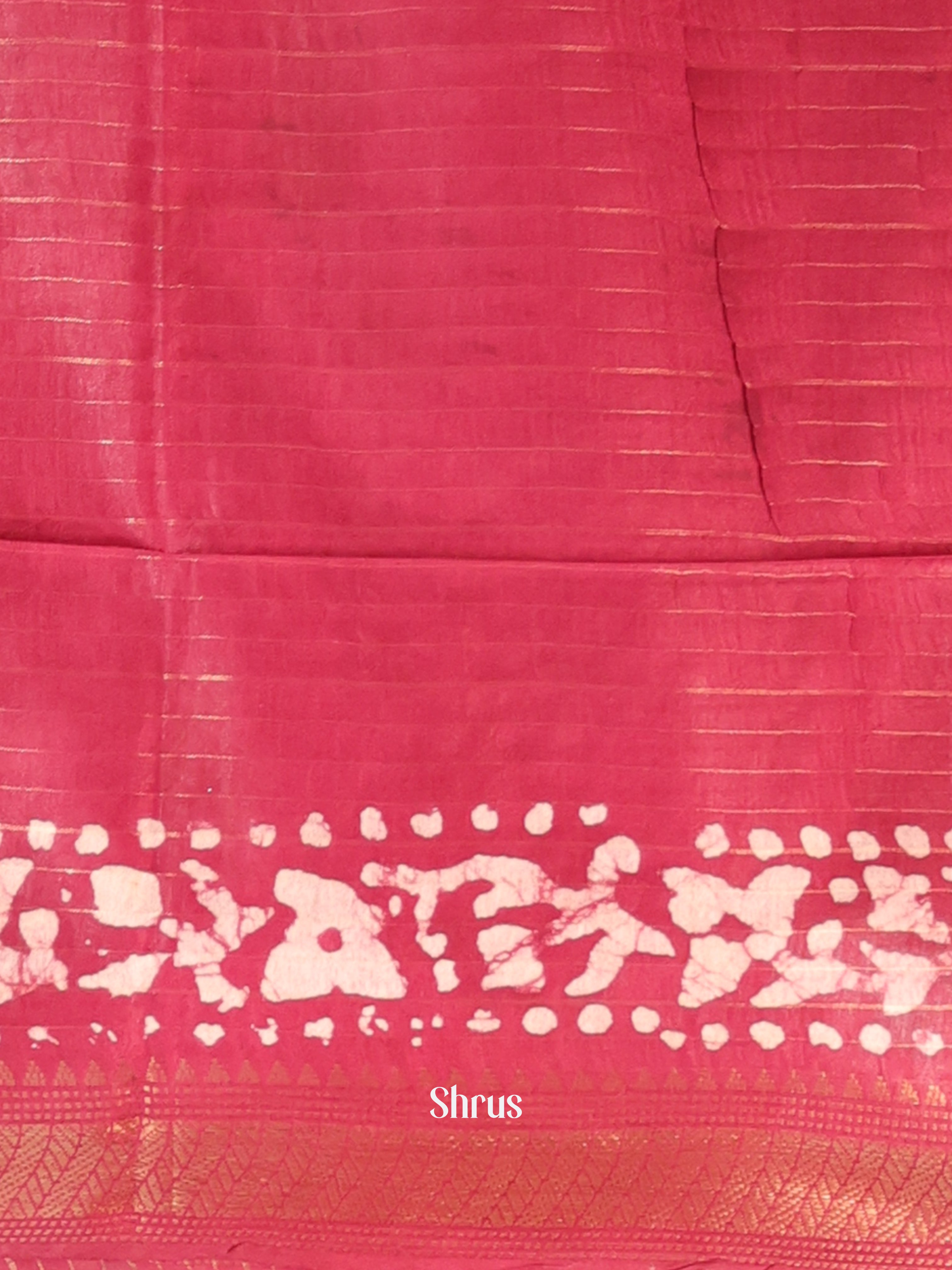 Orange & Maroon - Bhatik Saree - Shop on Shrus.com