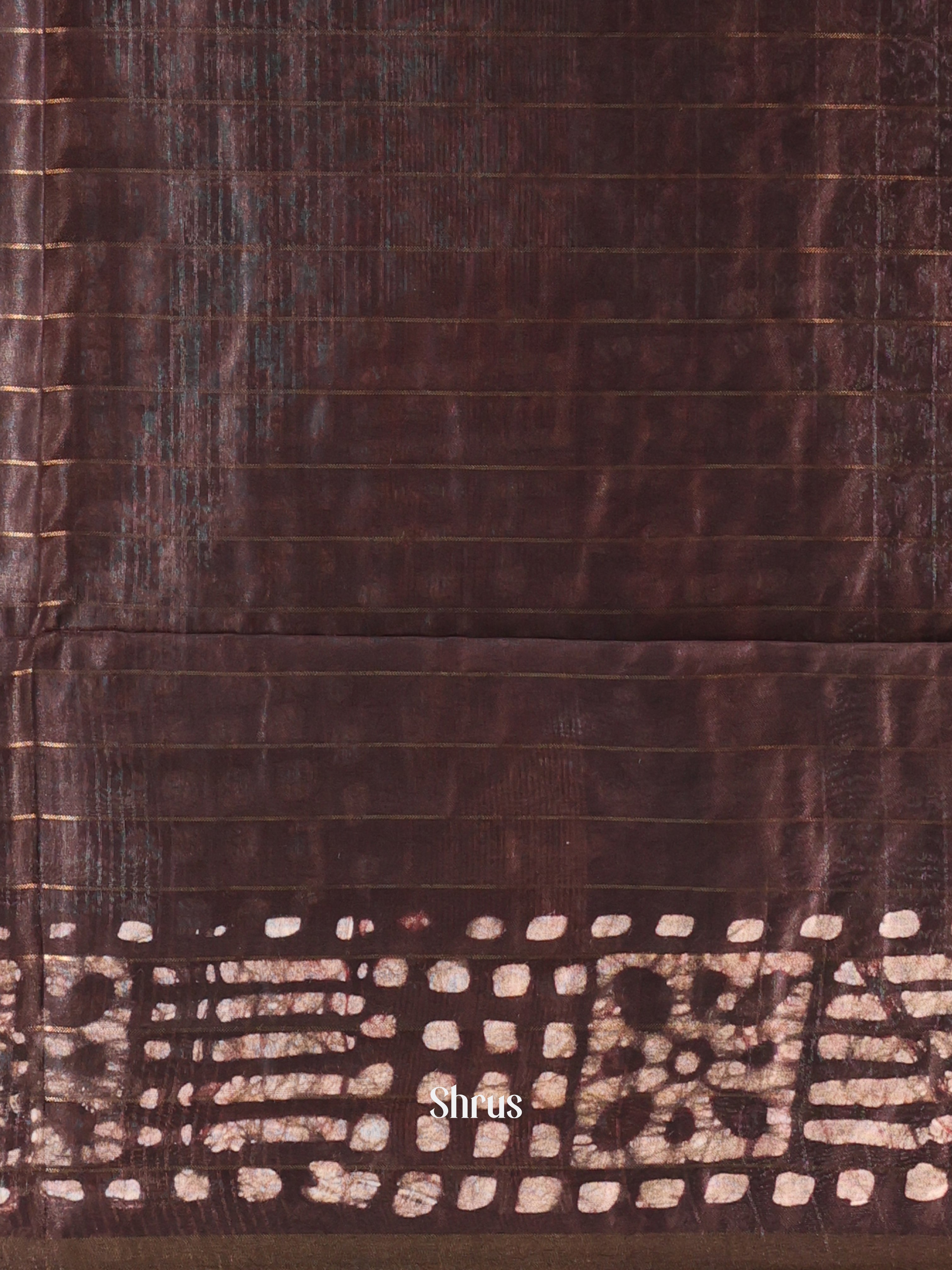 Red & Brown - Bhatik Saree - Shop on Shrus.com